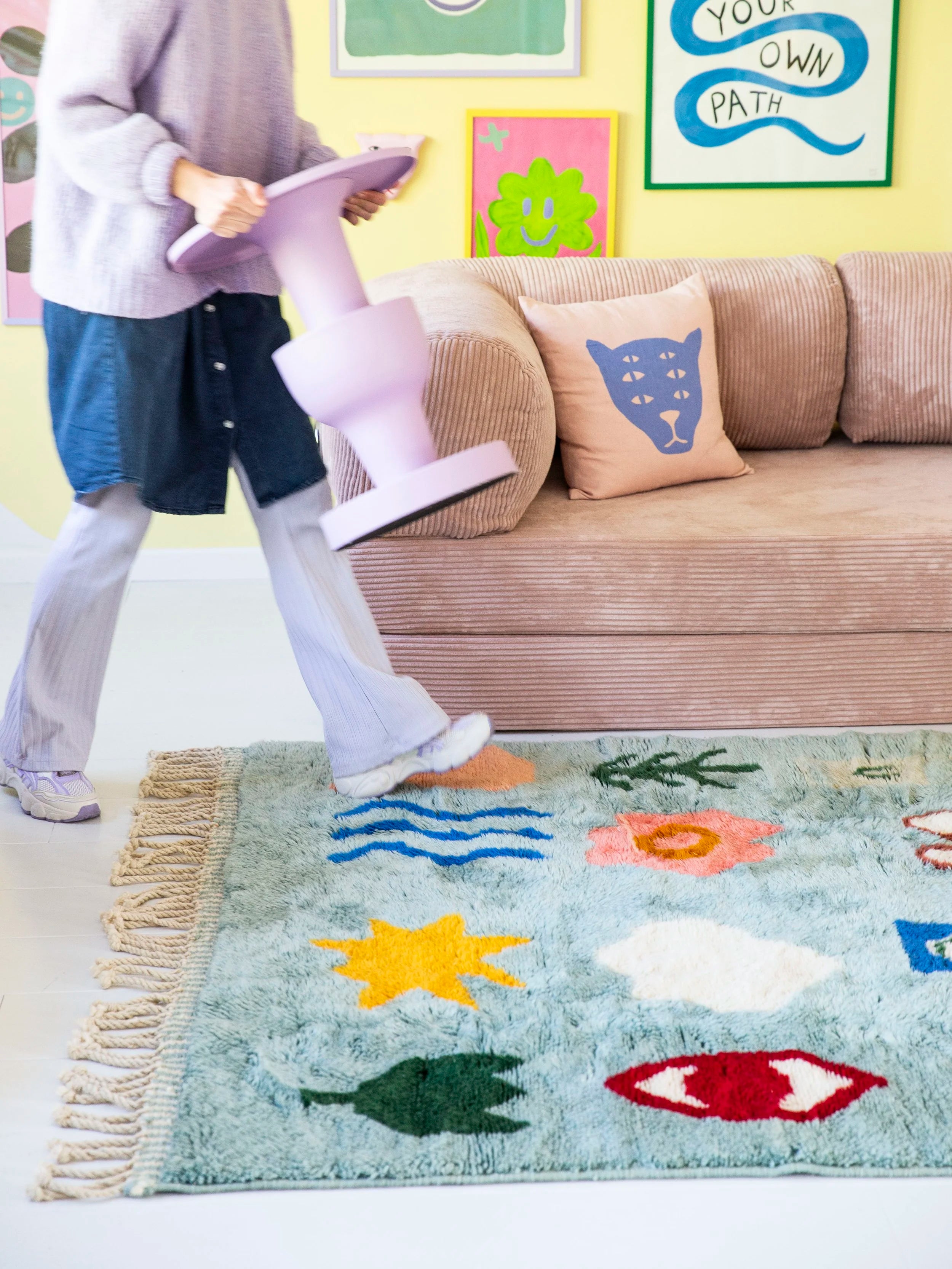 Indigo Joy / wool rug large-SQ6161398