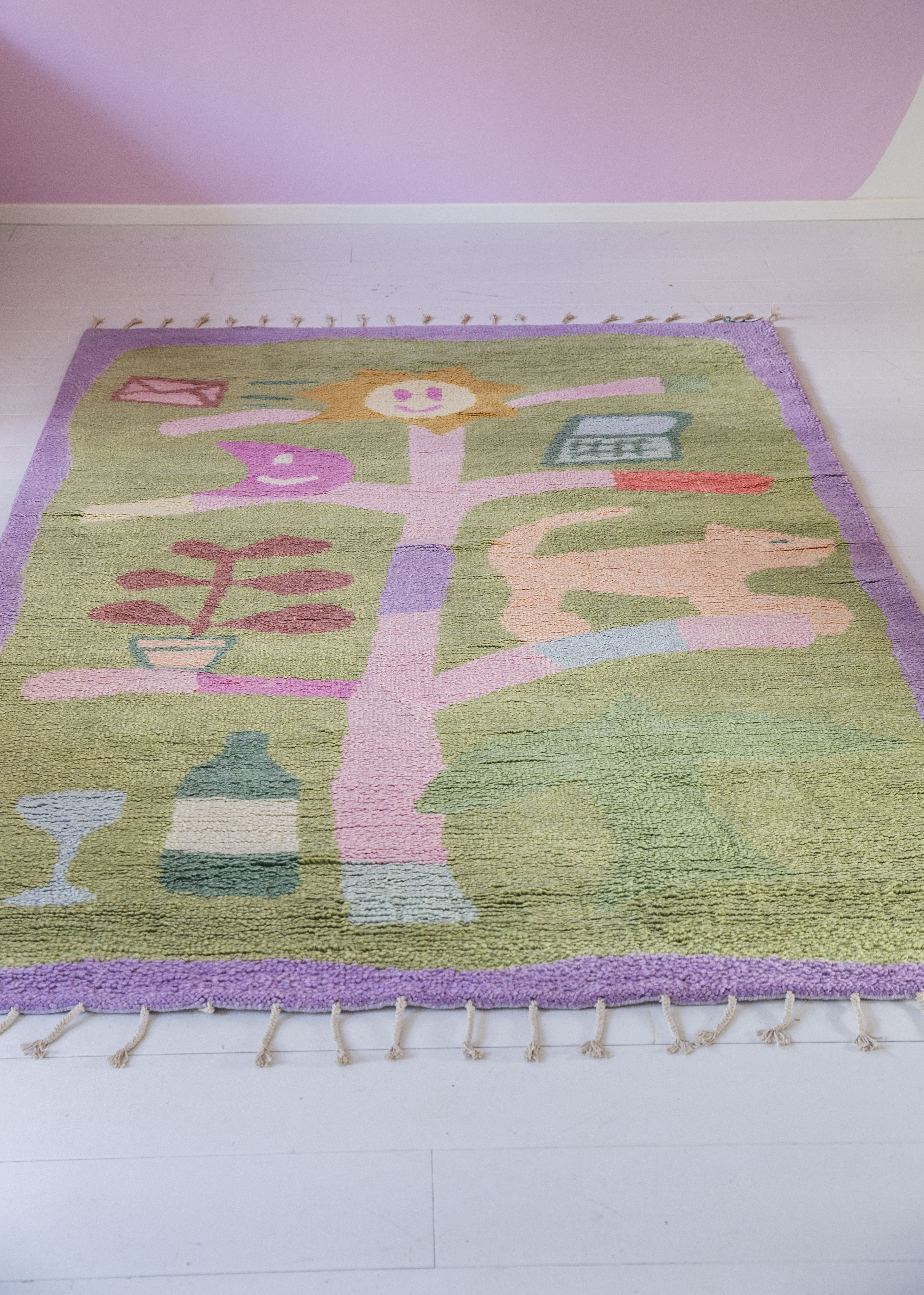 Tree of life wool rug / XL