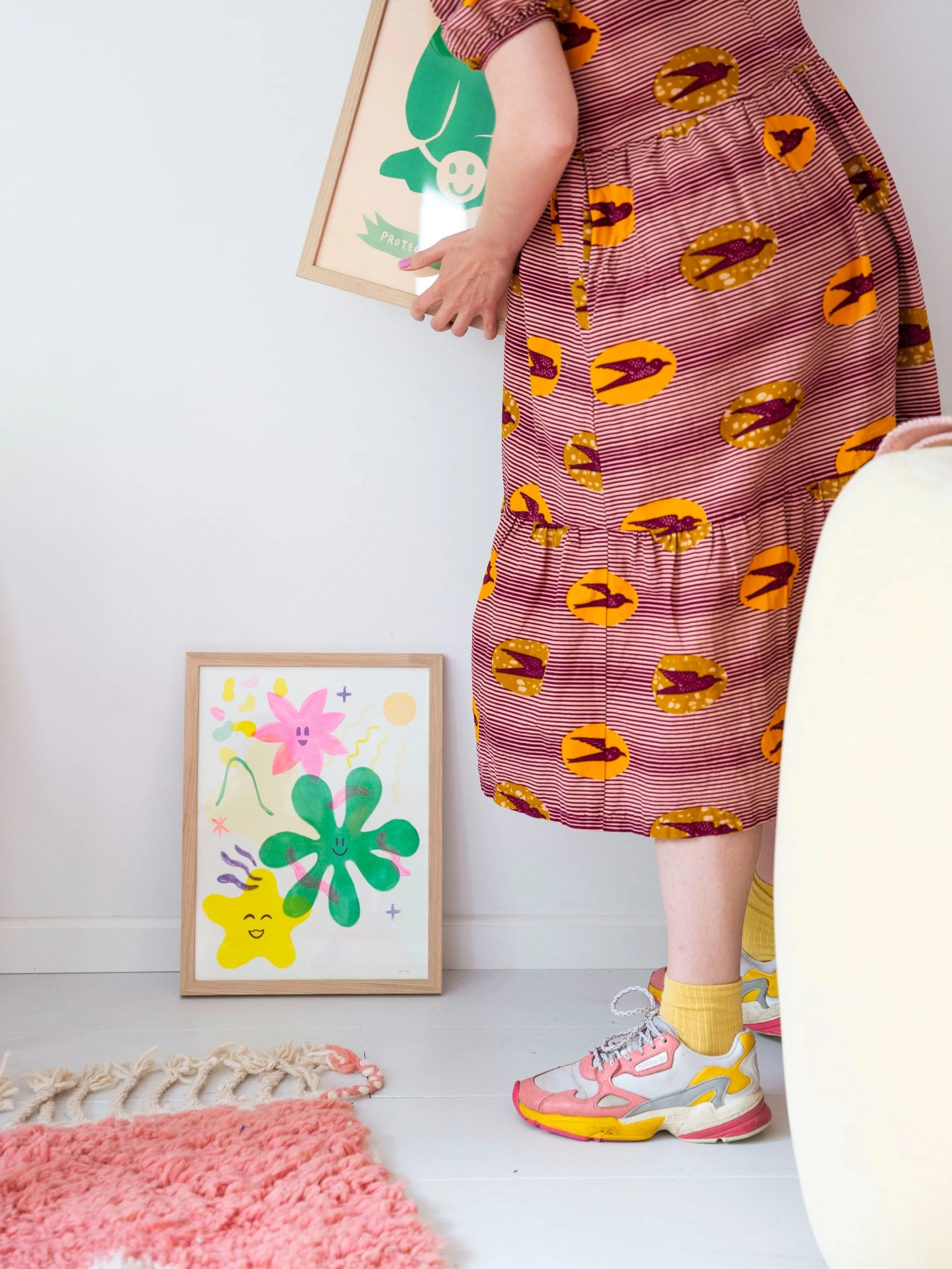 In full bloom / riso print