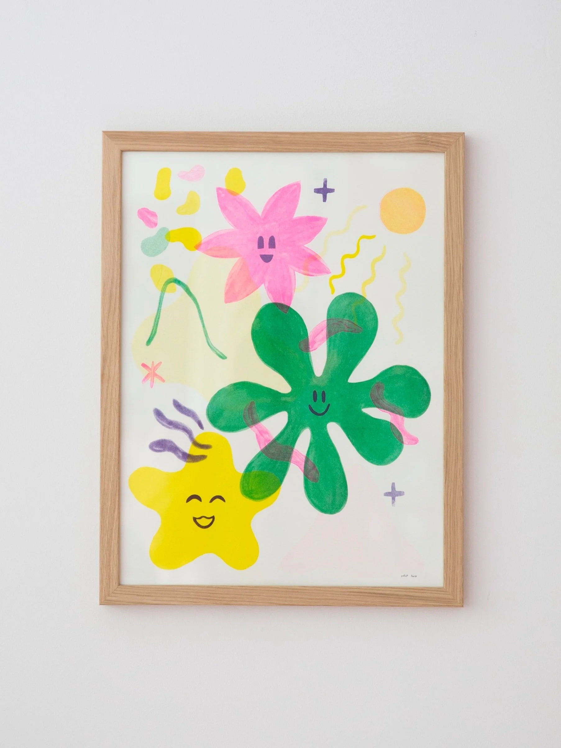 In full bloom / riso print