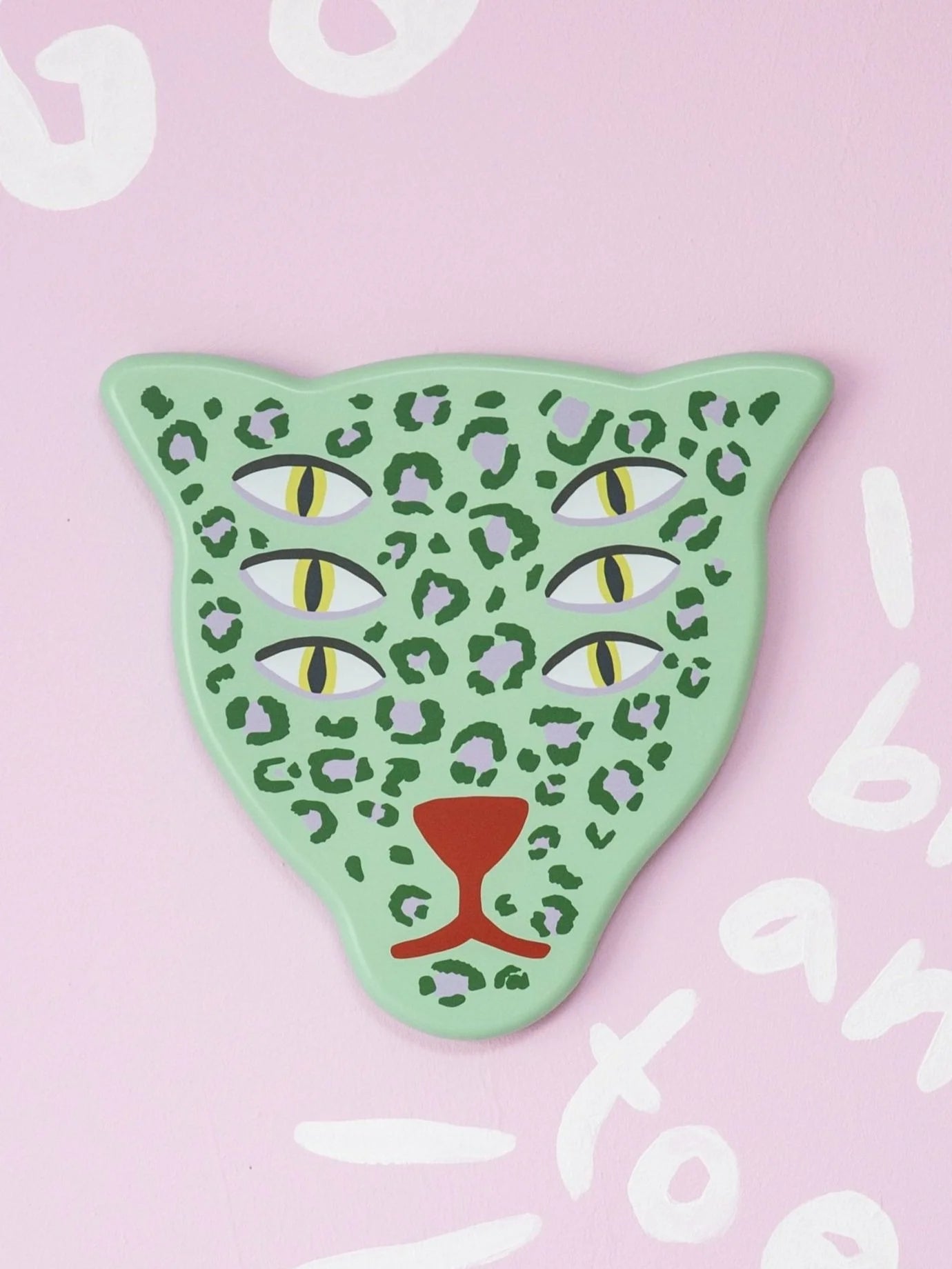 The Protector / wooden mask green