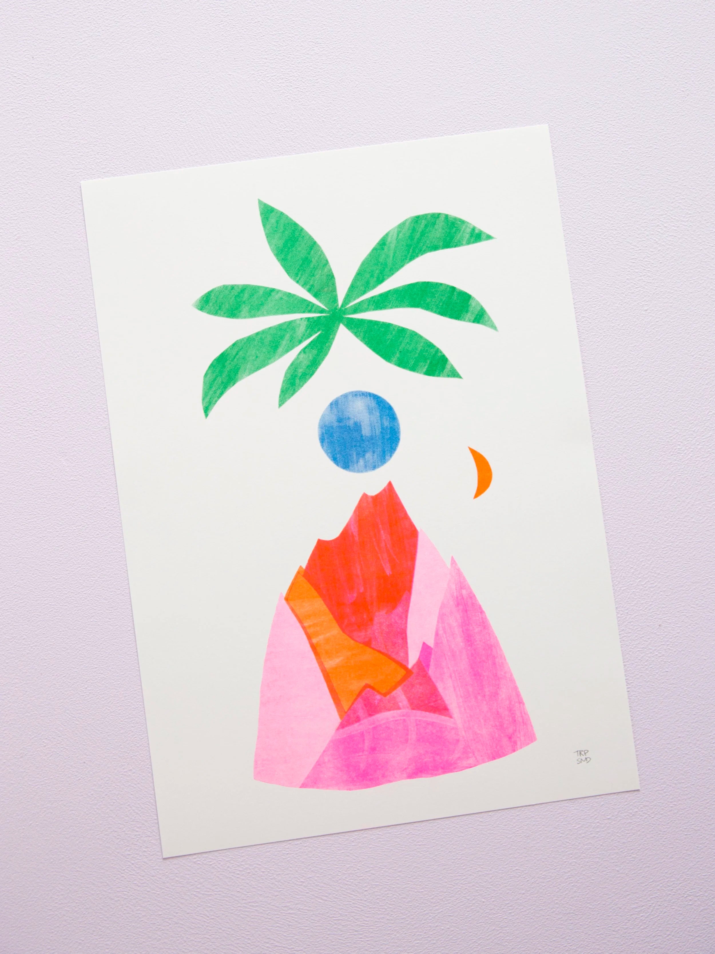 The Mountain / riso print A3