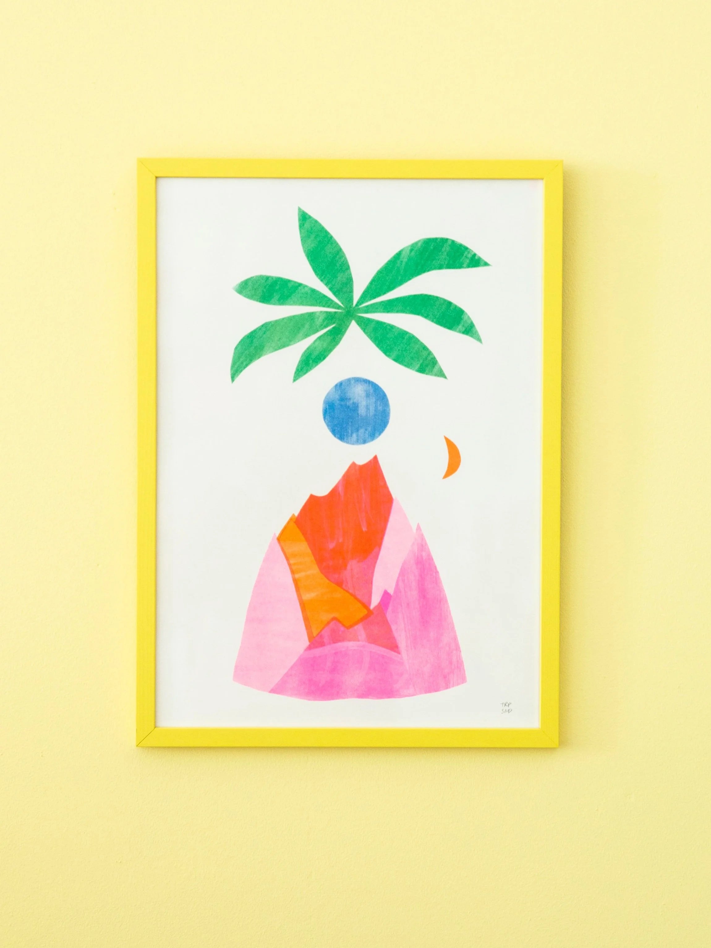 The Mountain / riso print A3