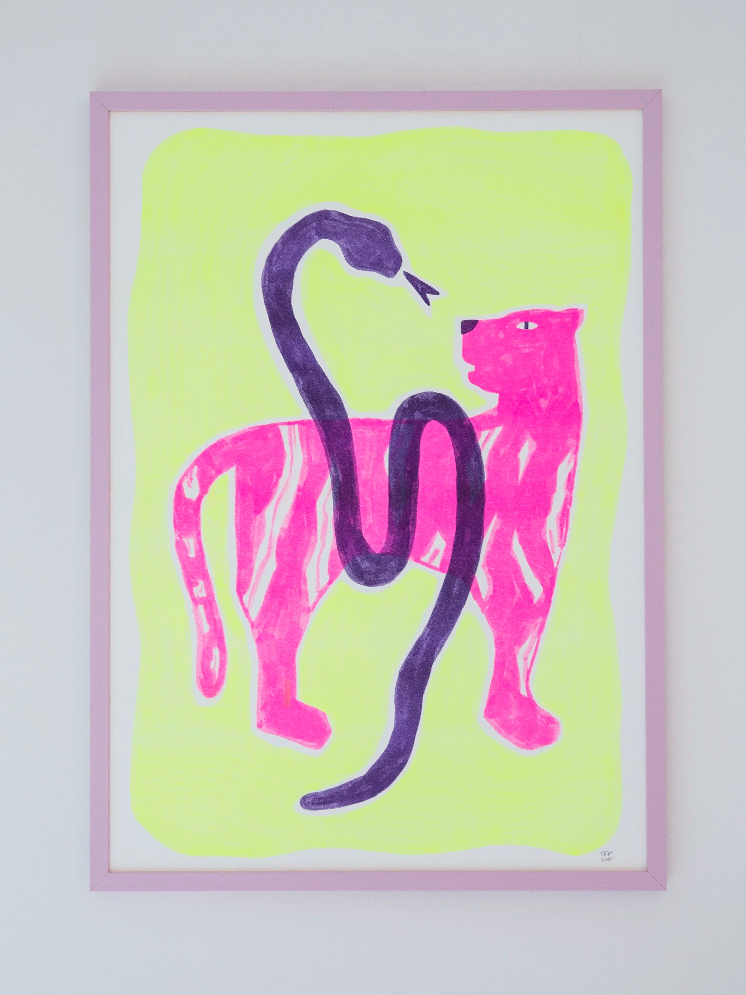 Make Friends / A2 riso print