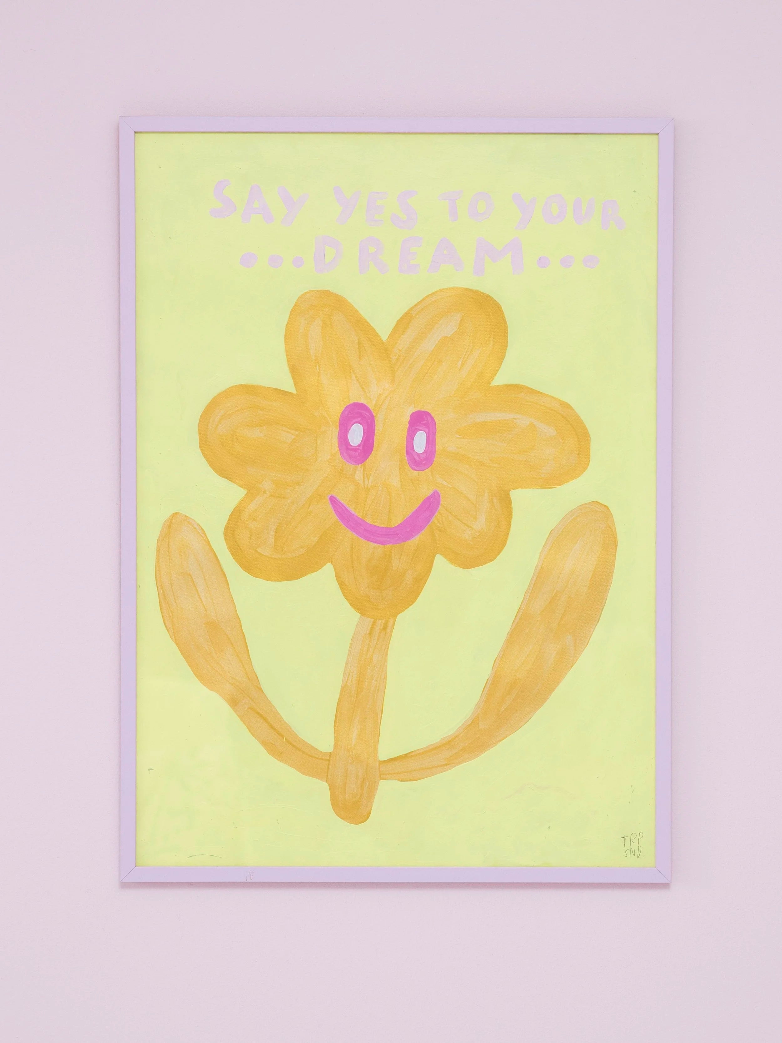 Yes Flower / original artwork (50 x 70cm)-SQ5622012