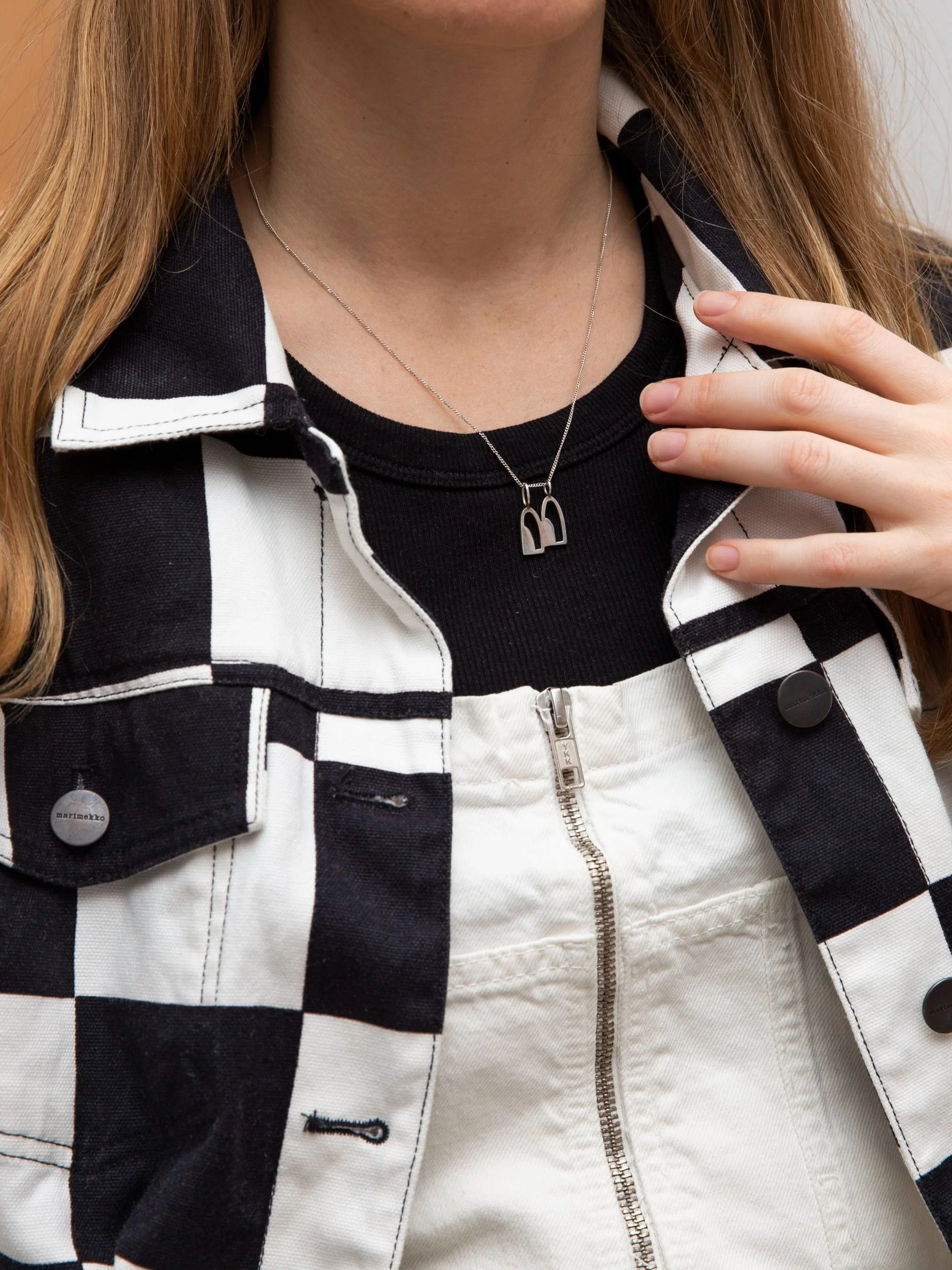 Eye silver necklace