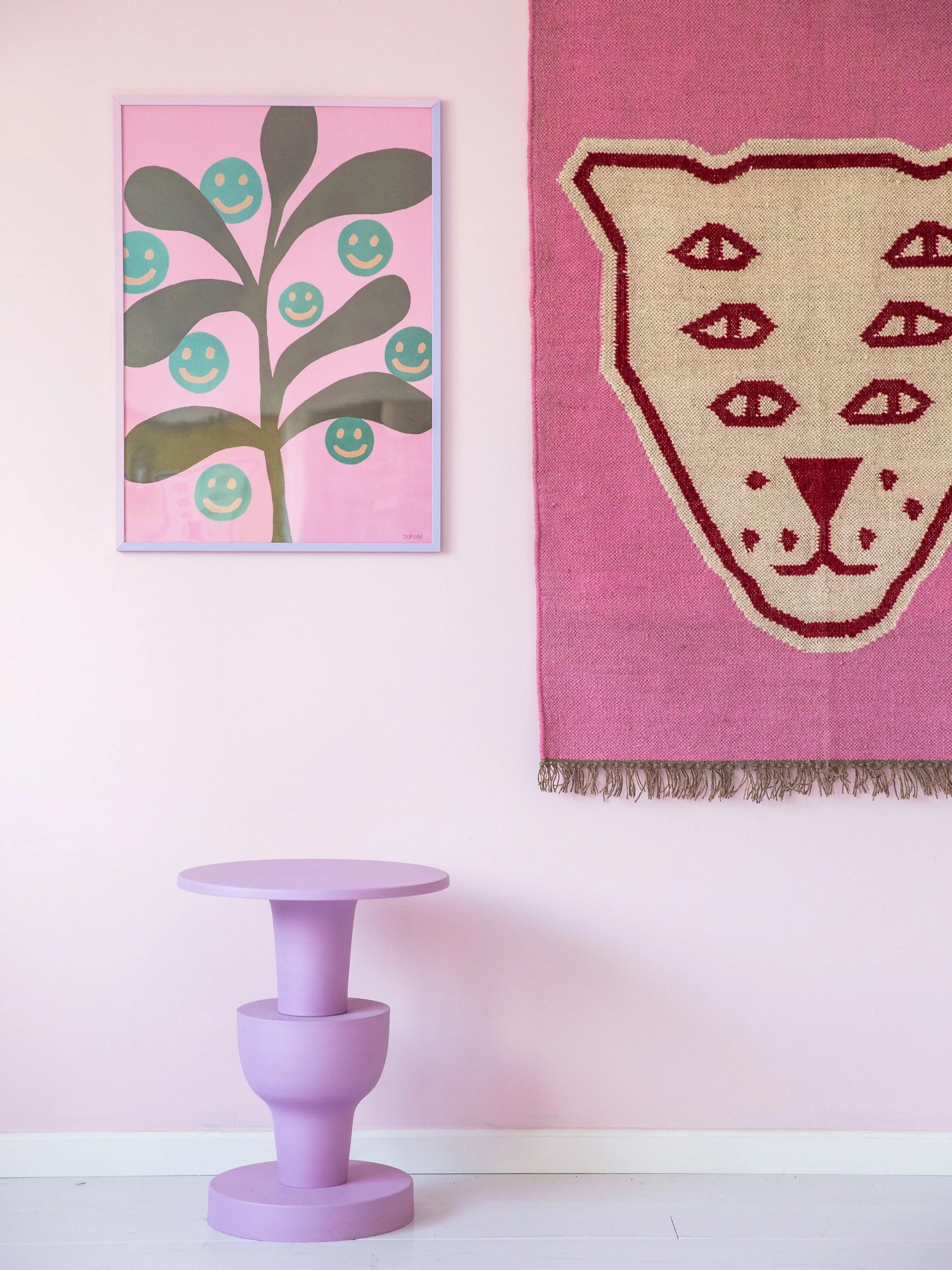 Grow Yourself Happy pink / 50 x 70cm
