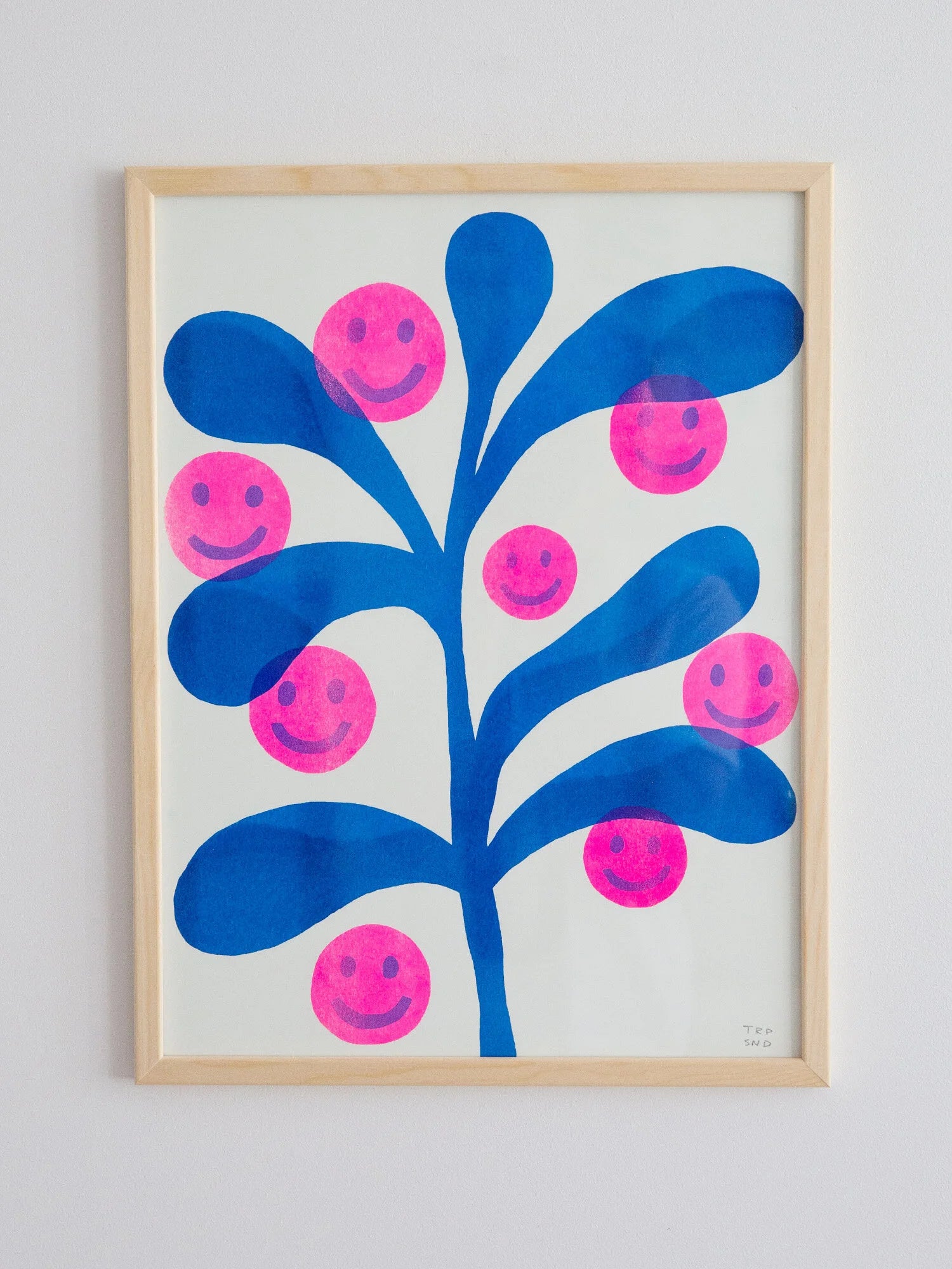 Riso Print / Grow yourself happy