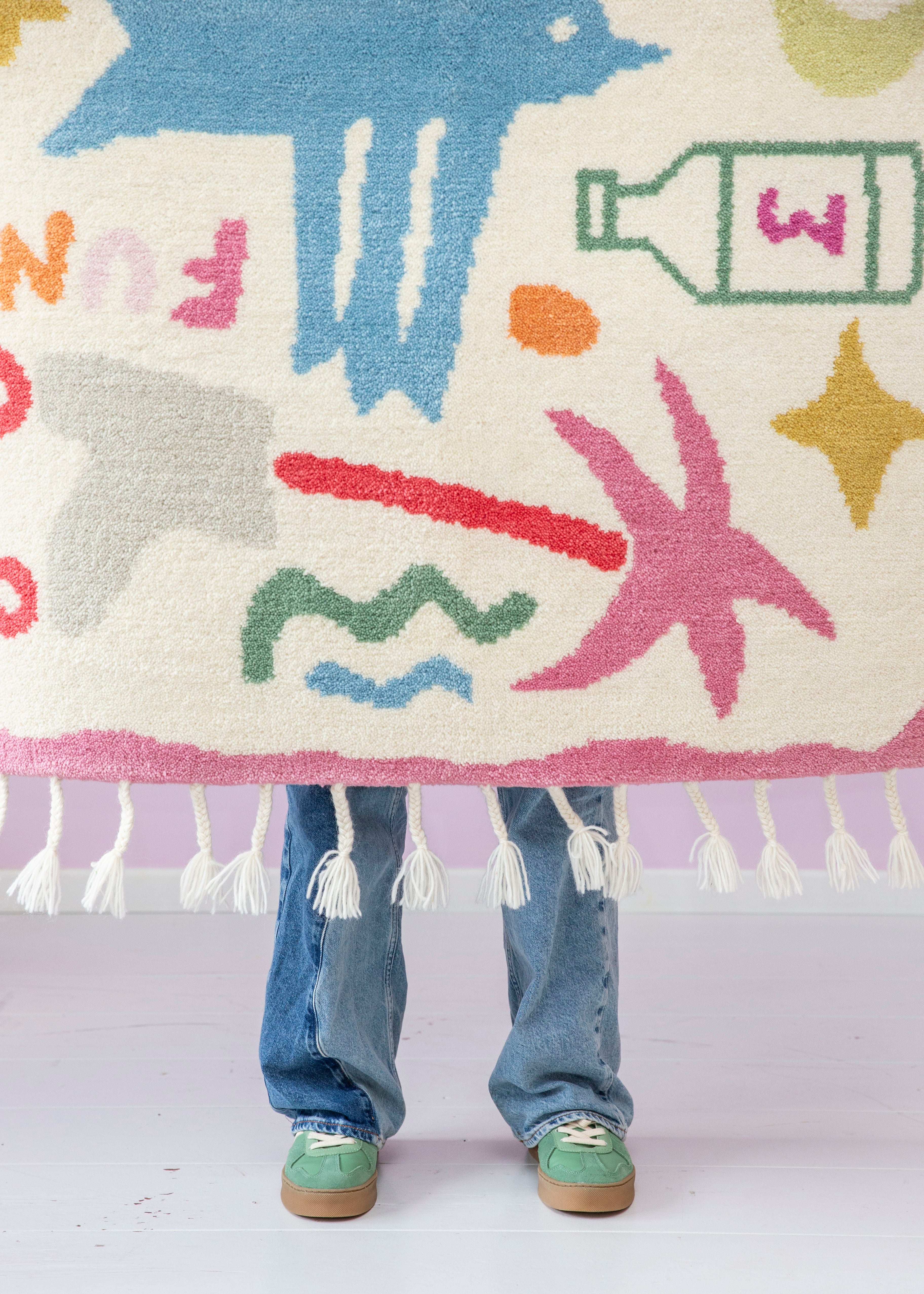 Grow with the flow / wool rug small