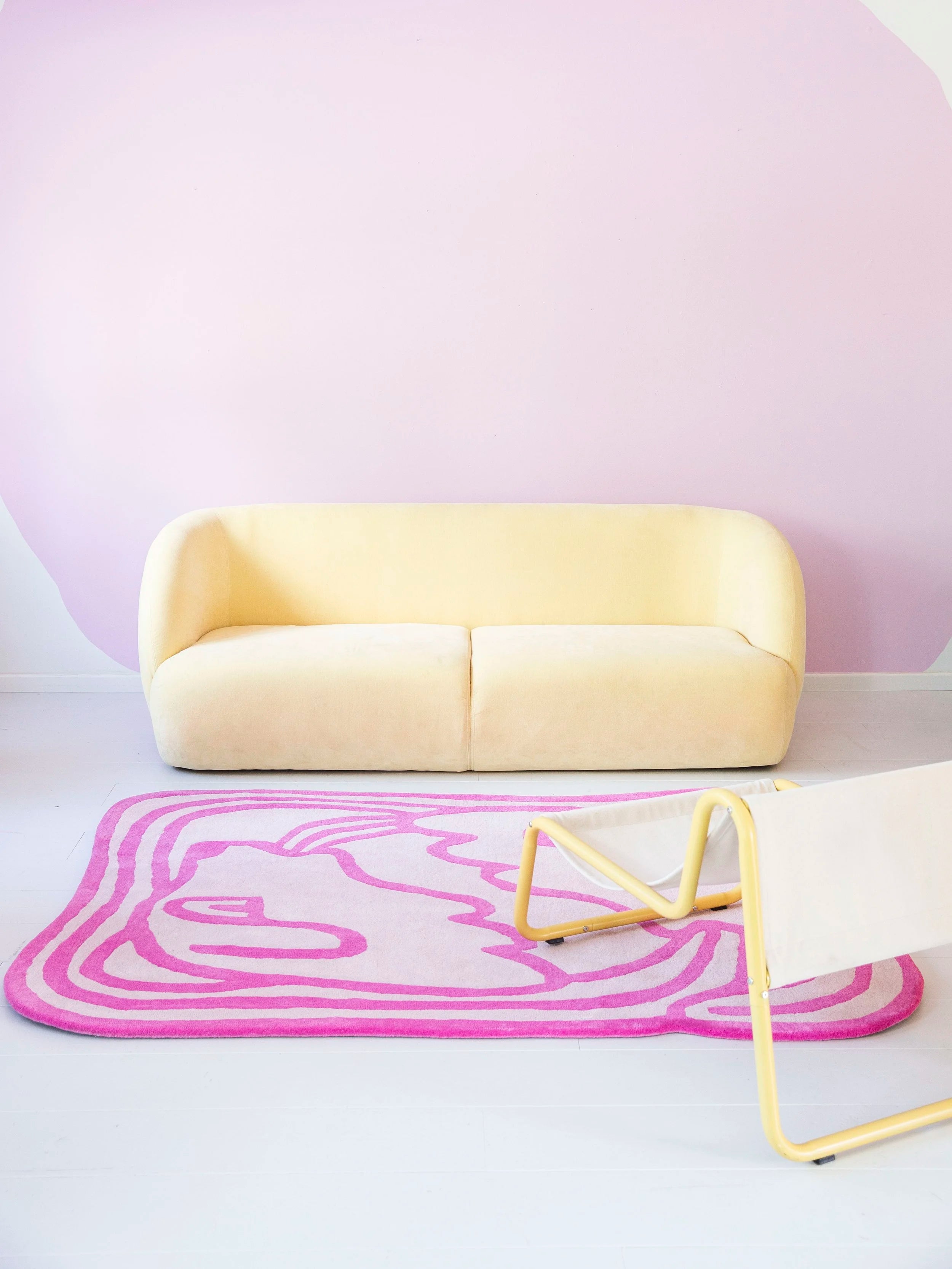 Eternity dog wool rug / bright pink-SQ8531274