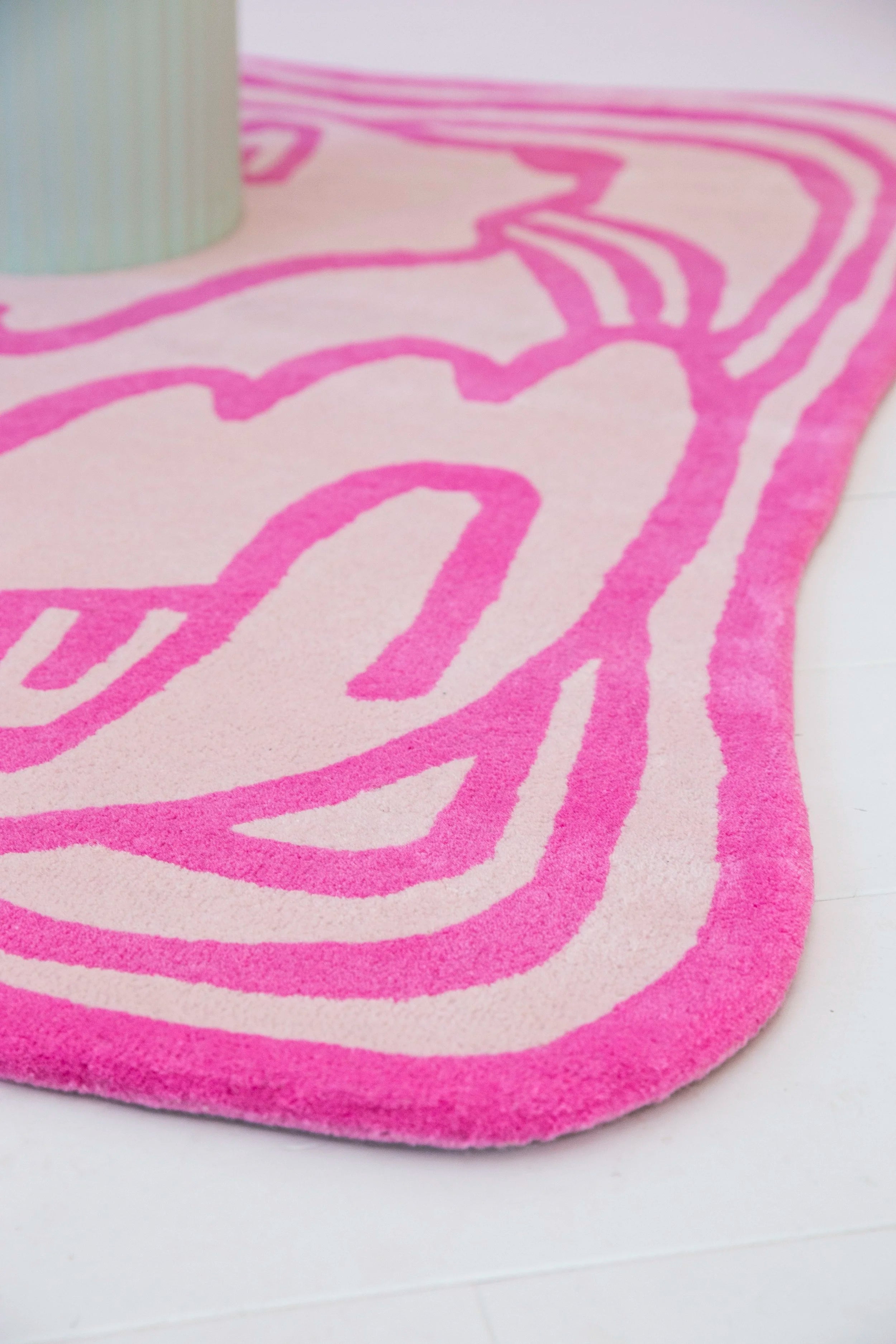 Eternity dog wool rug / bright pink-SQ8531274