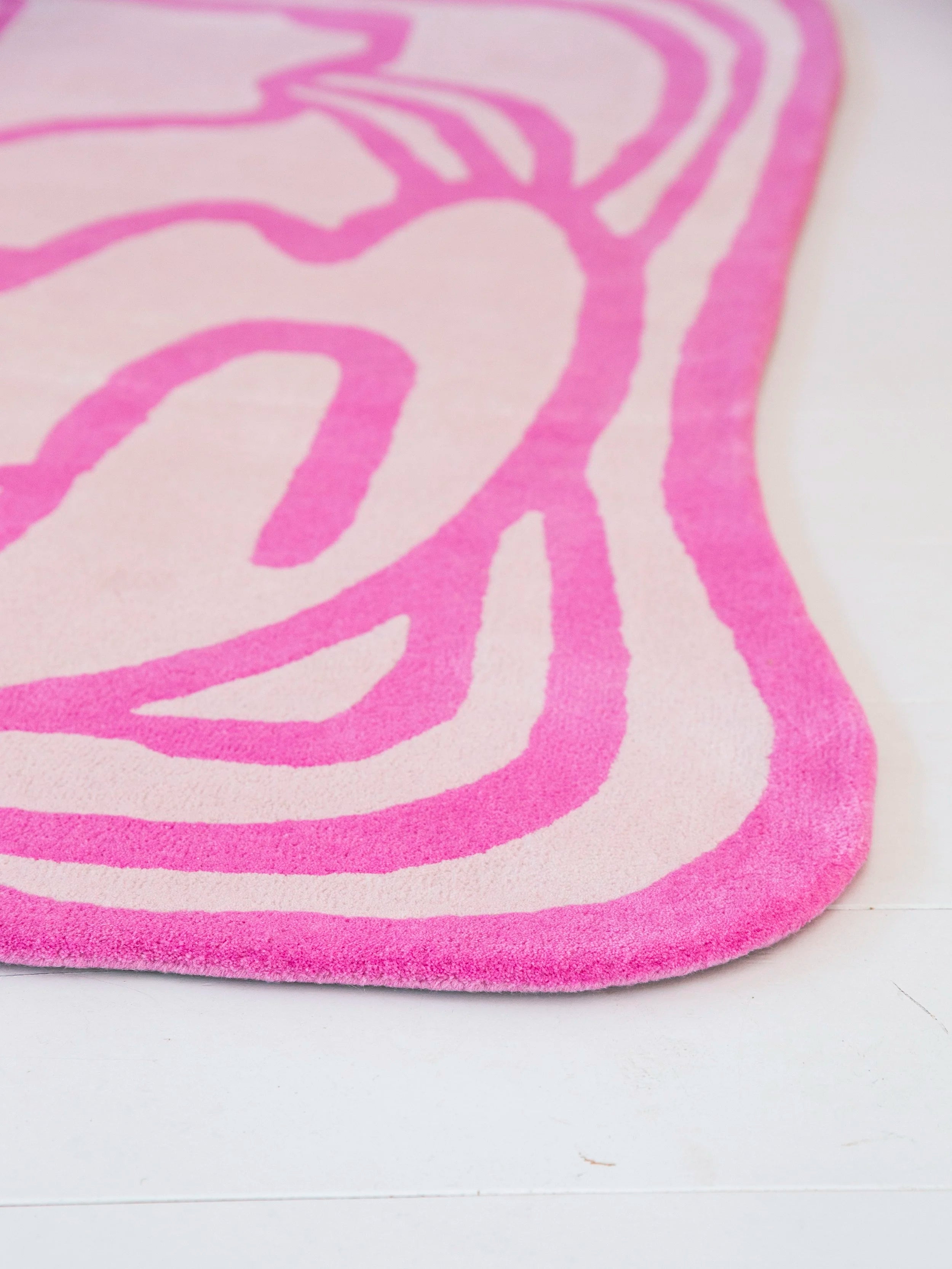 Eternity dog wool rug / bright pink-SQ8531274