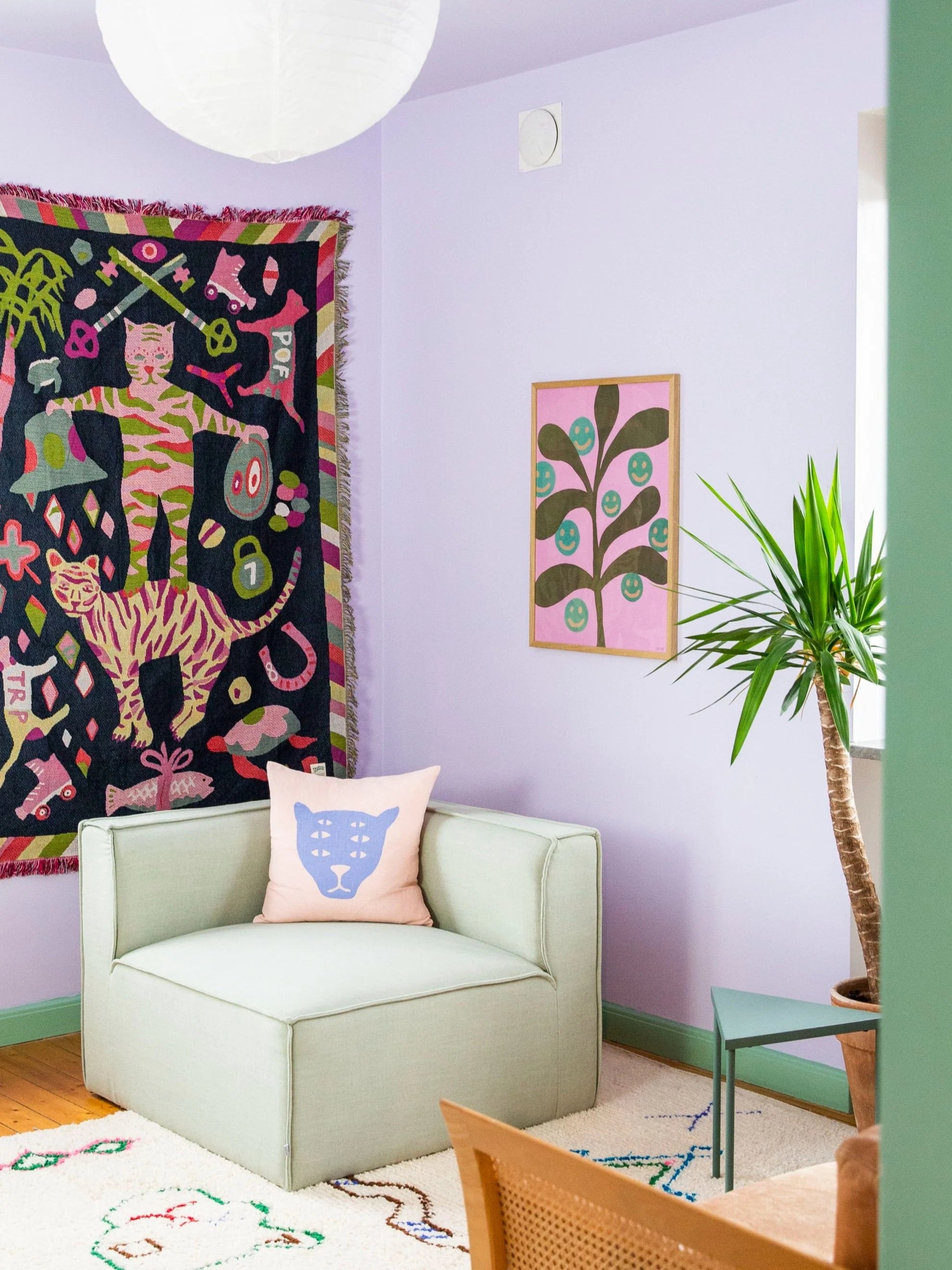 Grow Yourself Happy pink / 50 x 70cm