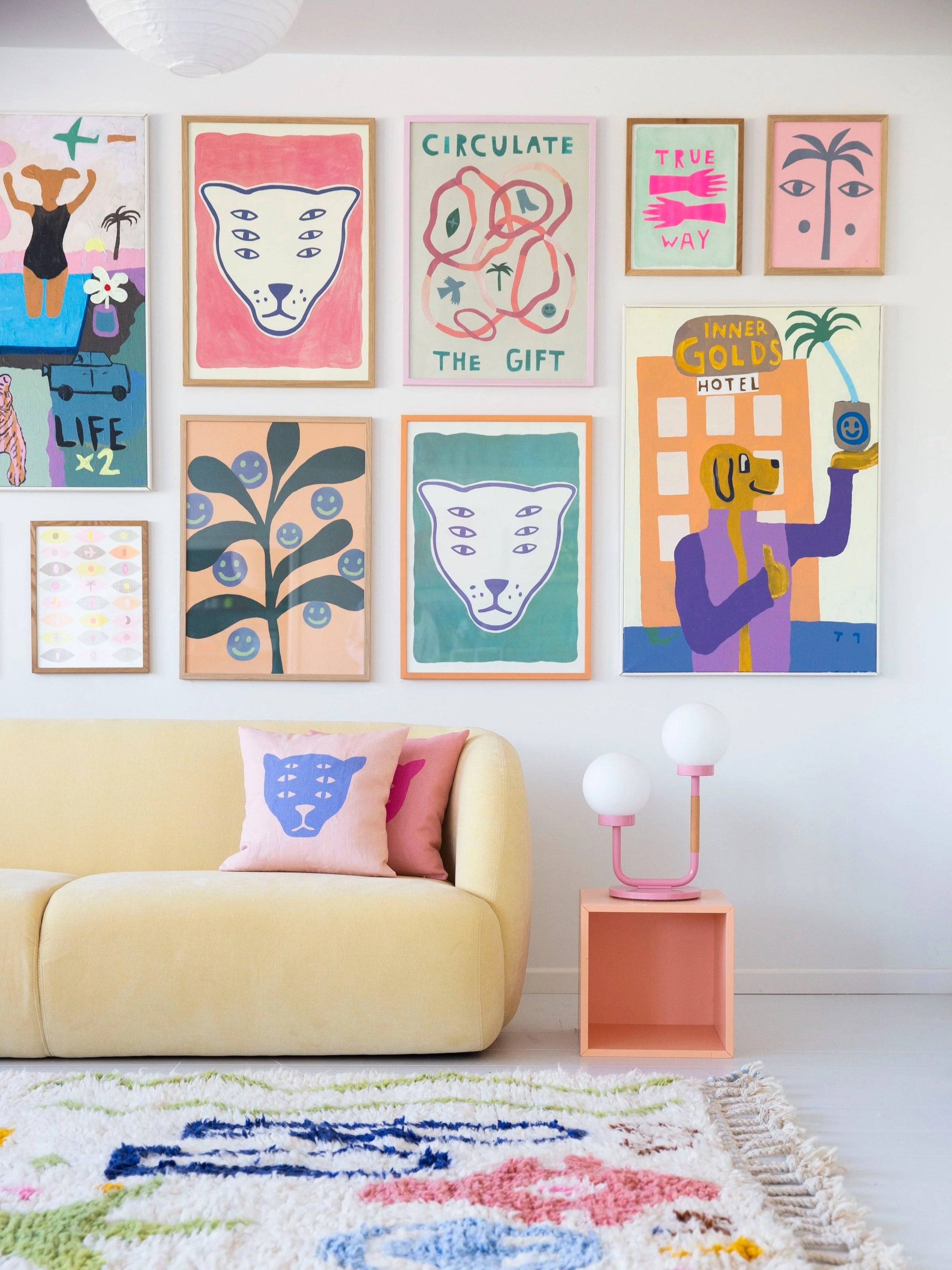 The Protector / cushion cover / soft purple