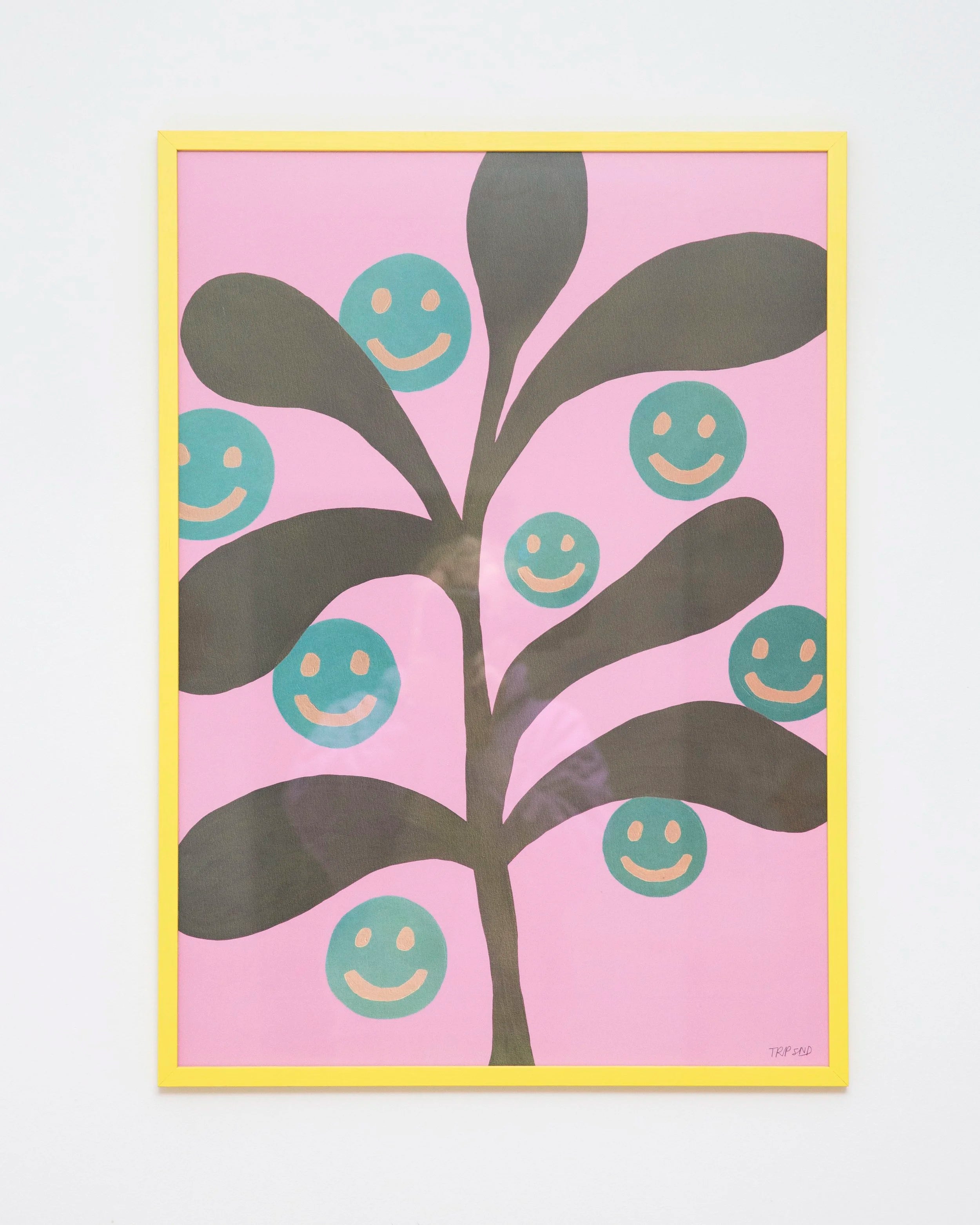 Grow Yourself Happy pink / 50 x 70cm