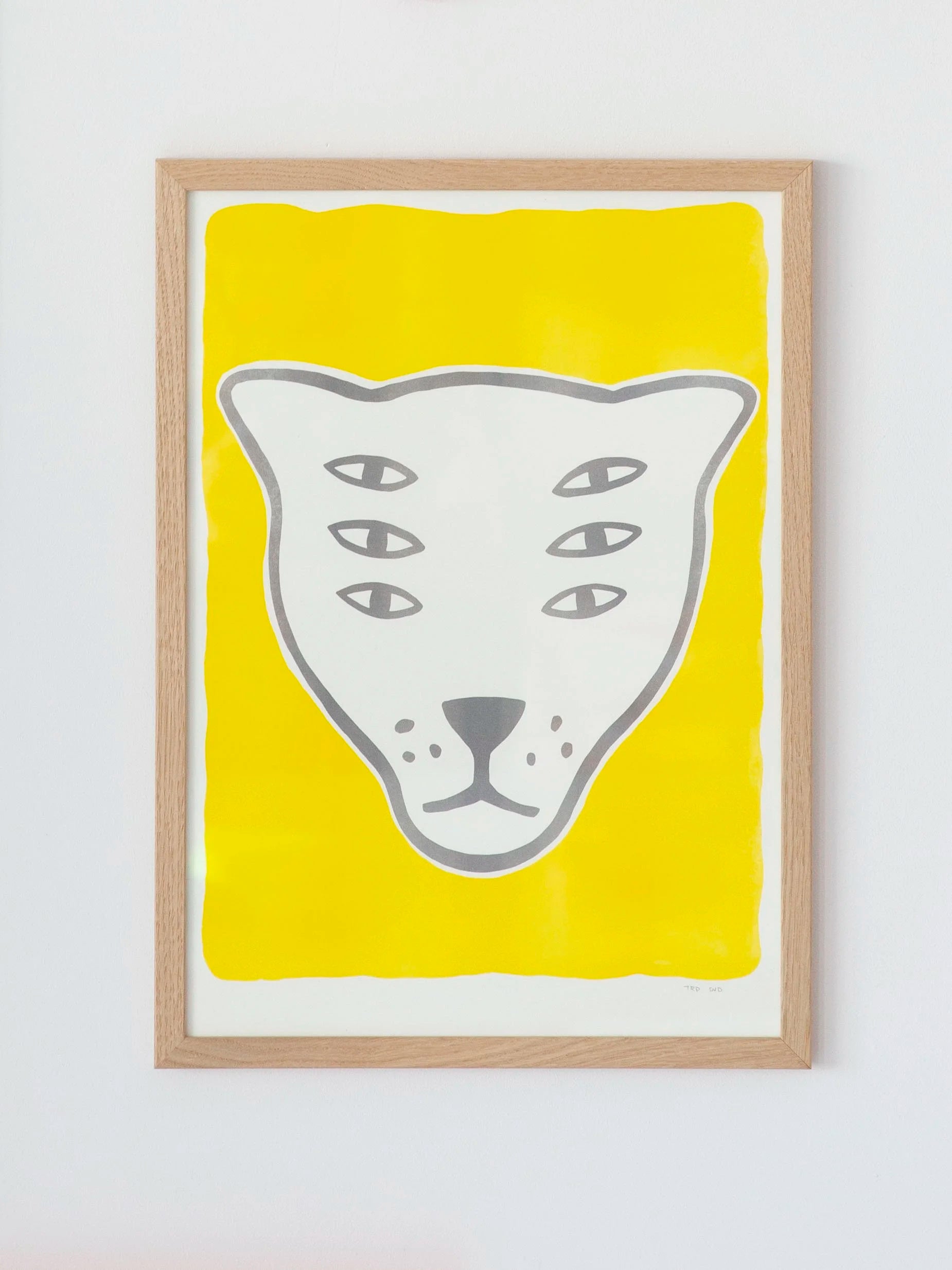 The Protector / yellow / riso print