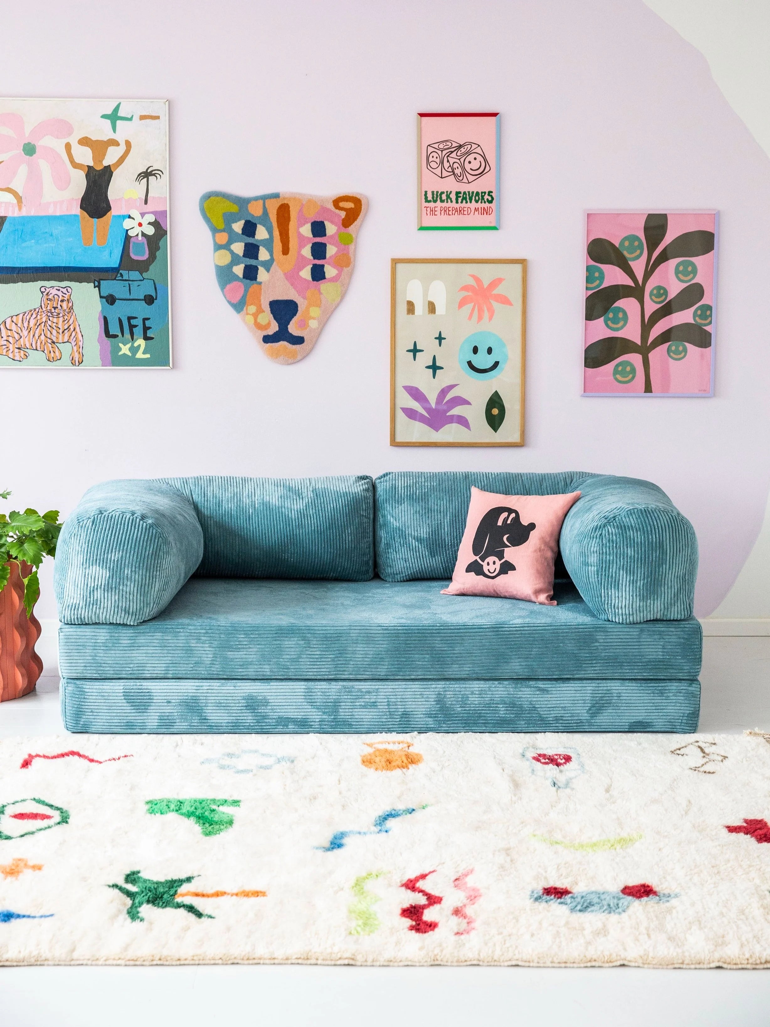 Grow Yourself Happy pink / 50 x 70cm