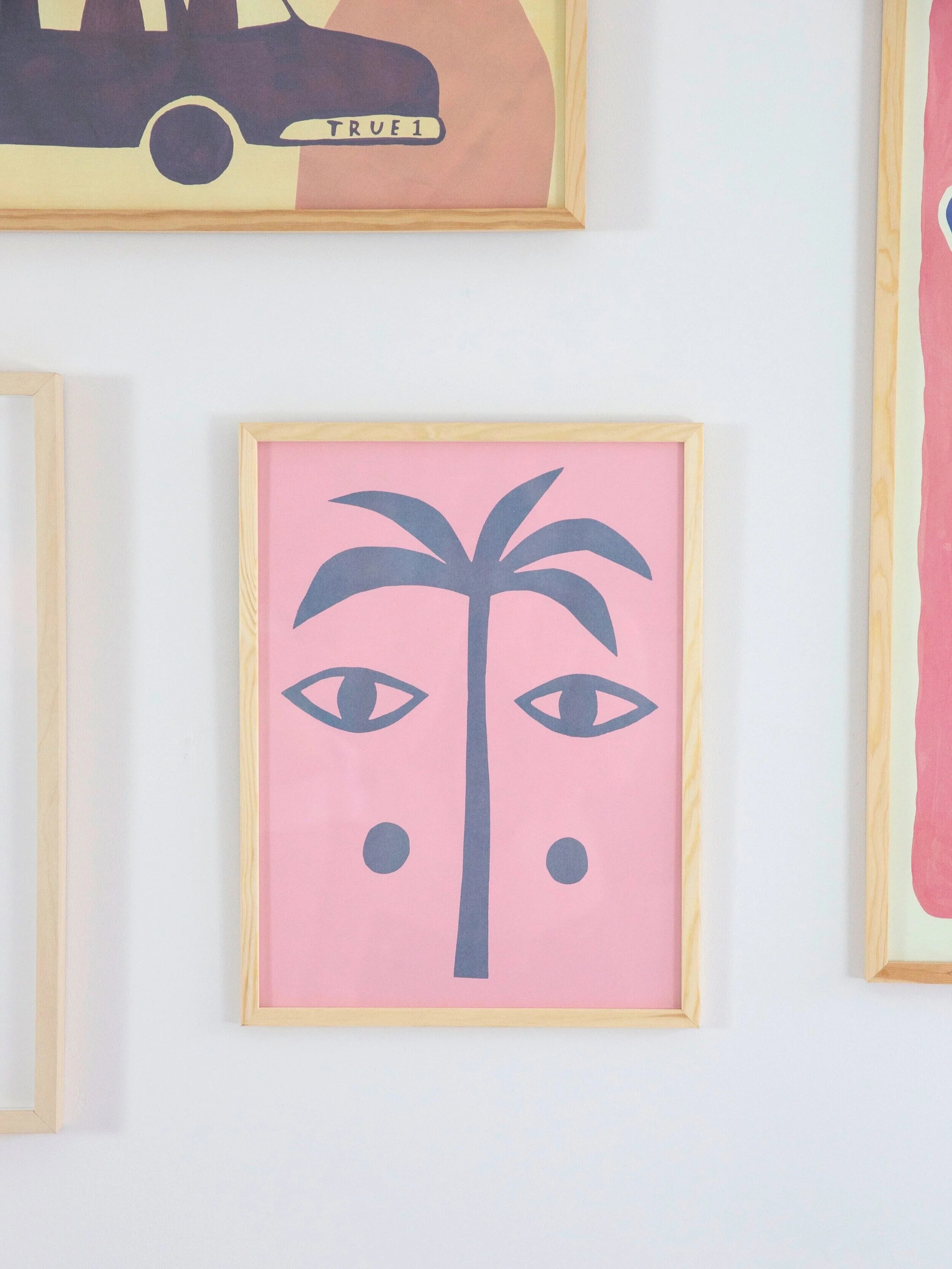 Riso print / Palm eye