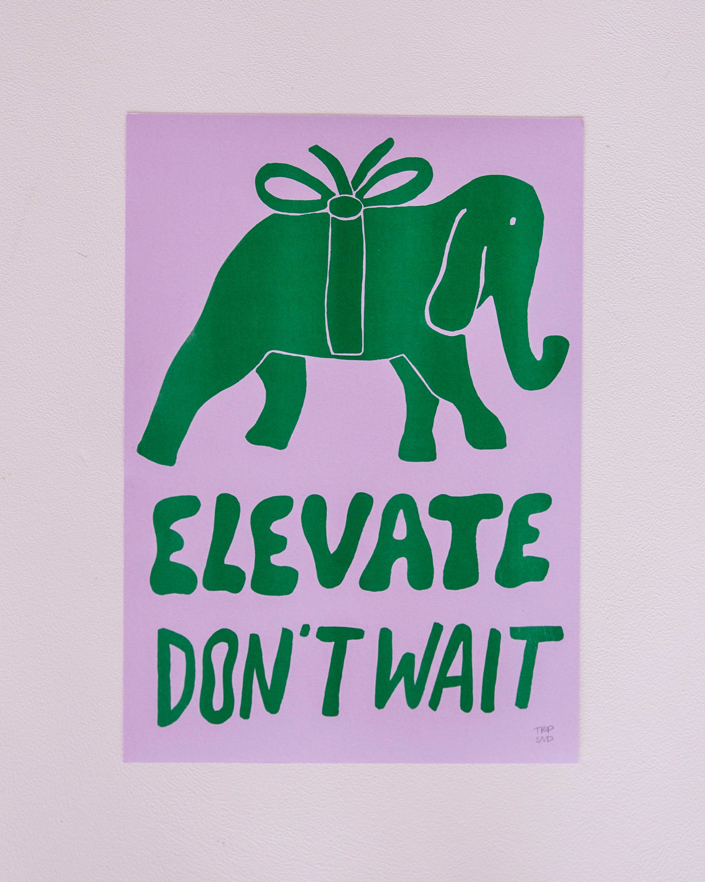 Elevate / riso print A3
