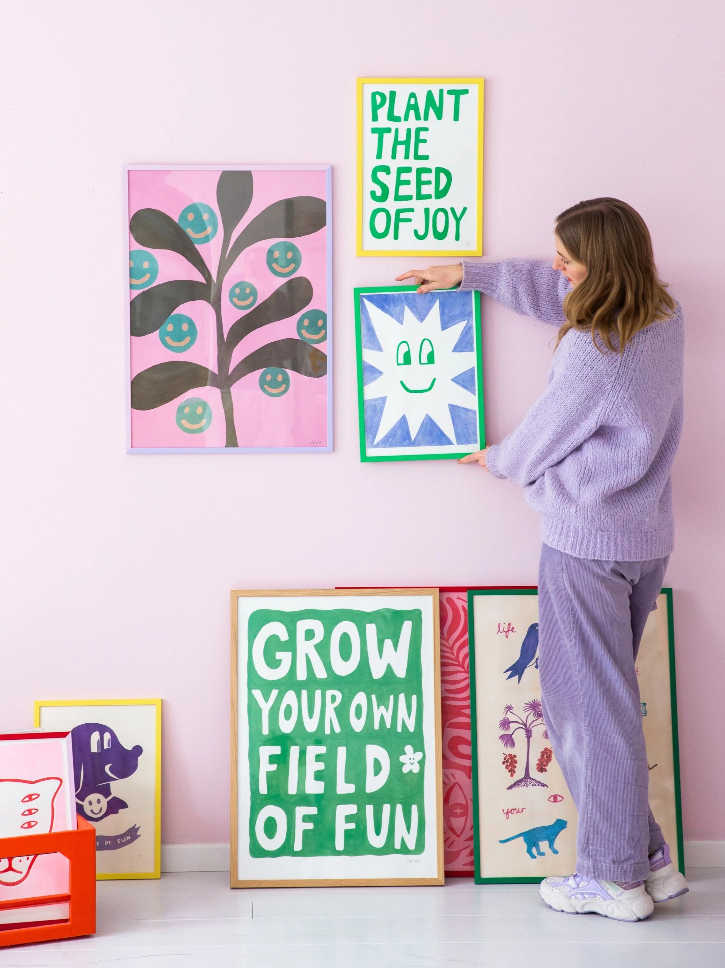 Plant the seed of joy / riso print A3