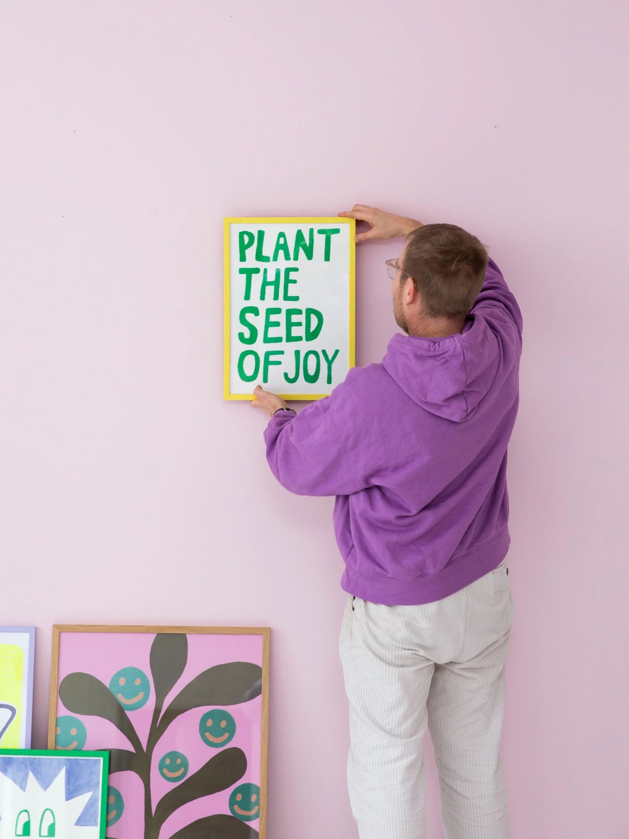 Plant the seed of joy / riso print A3