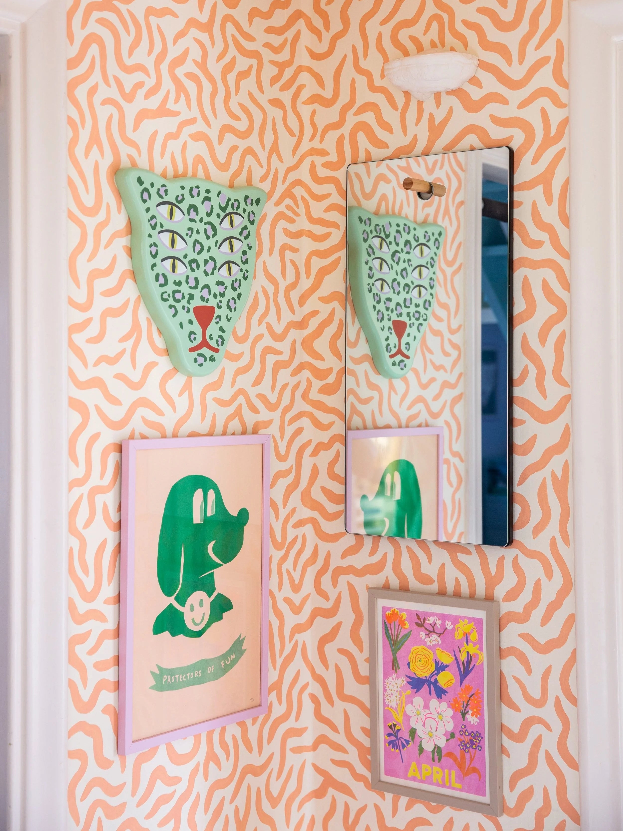 POF dog / riso print / green