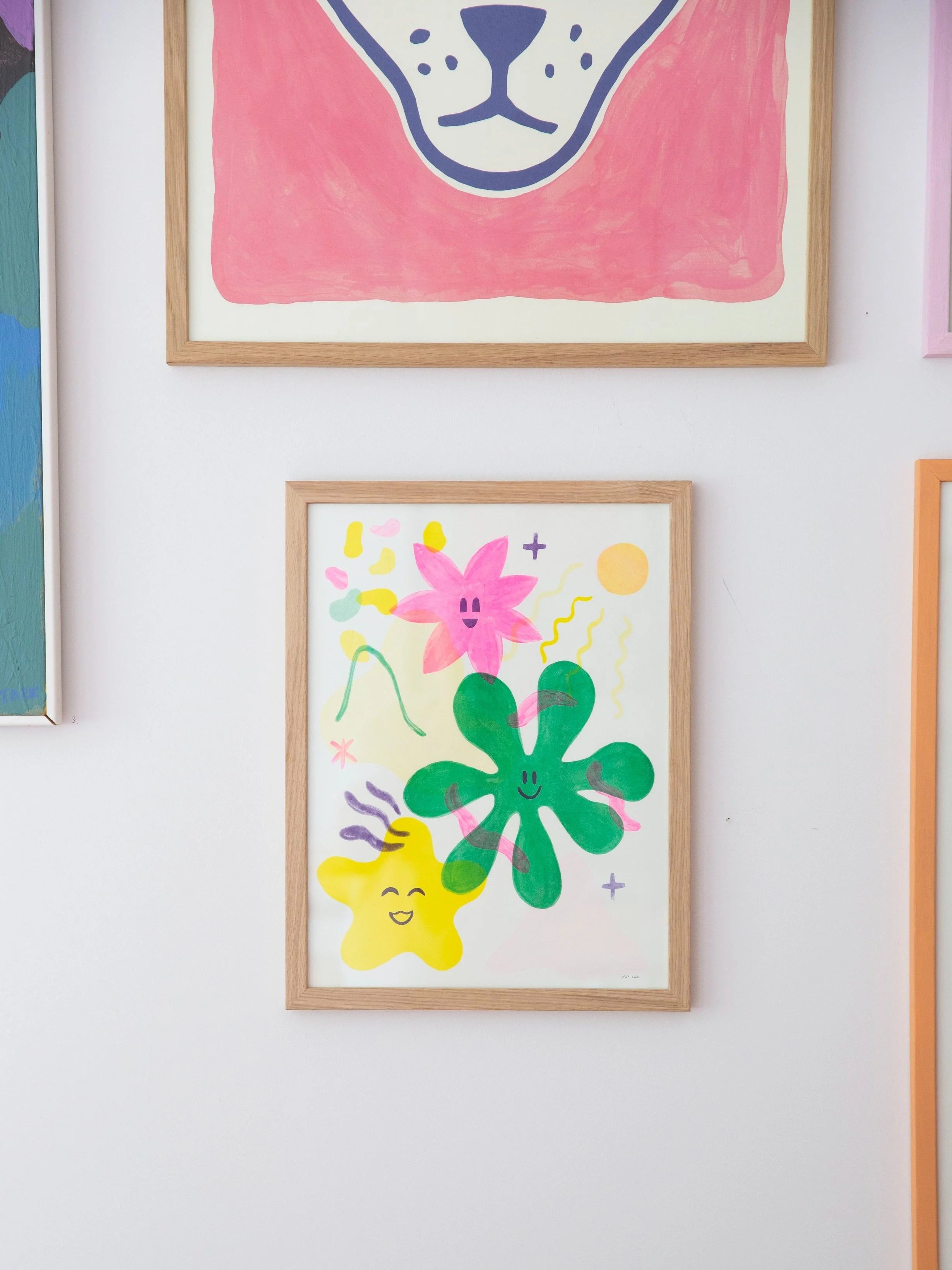 In full bloom / riso print