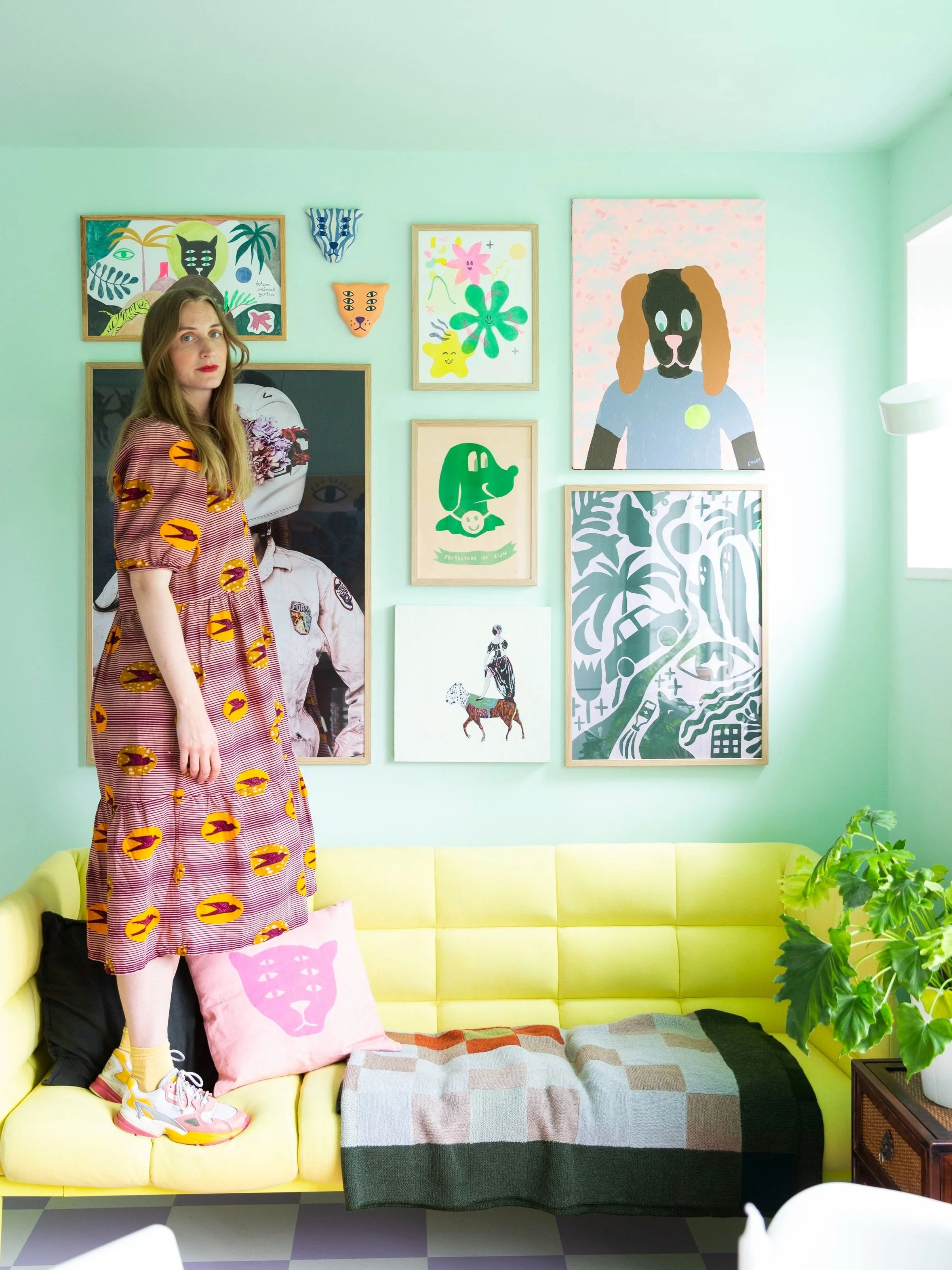 In full bloom / riso print