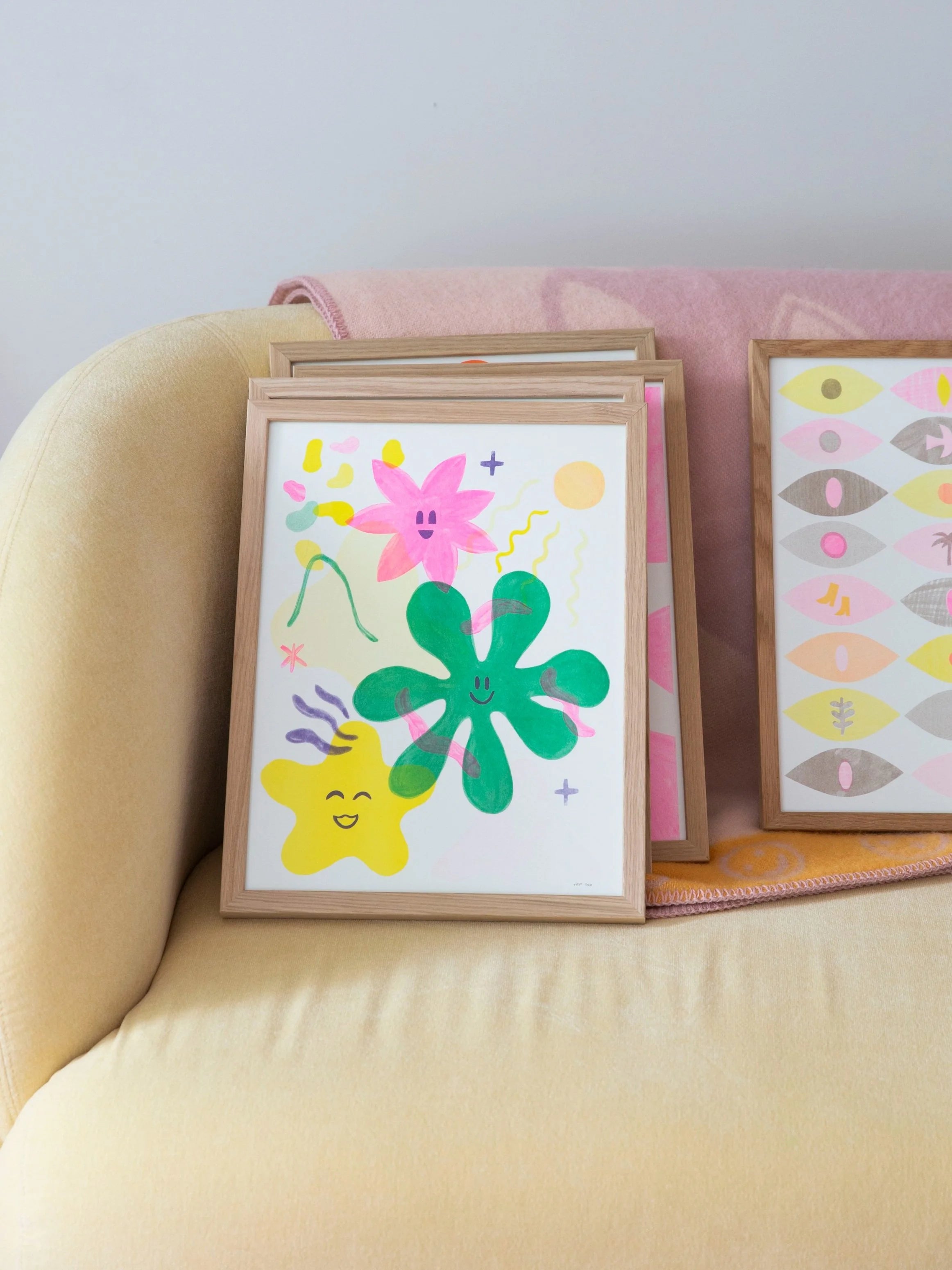 In full bloom / riso print