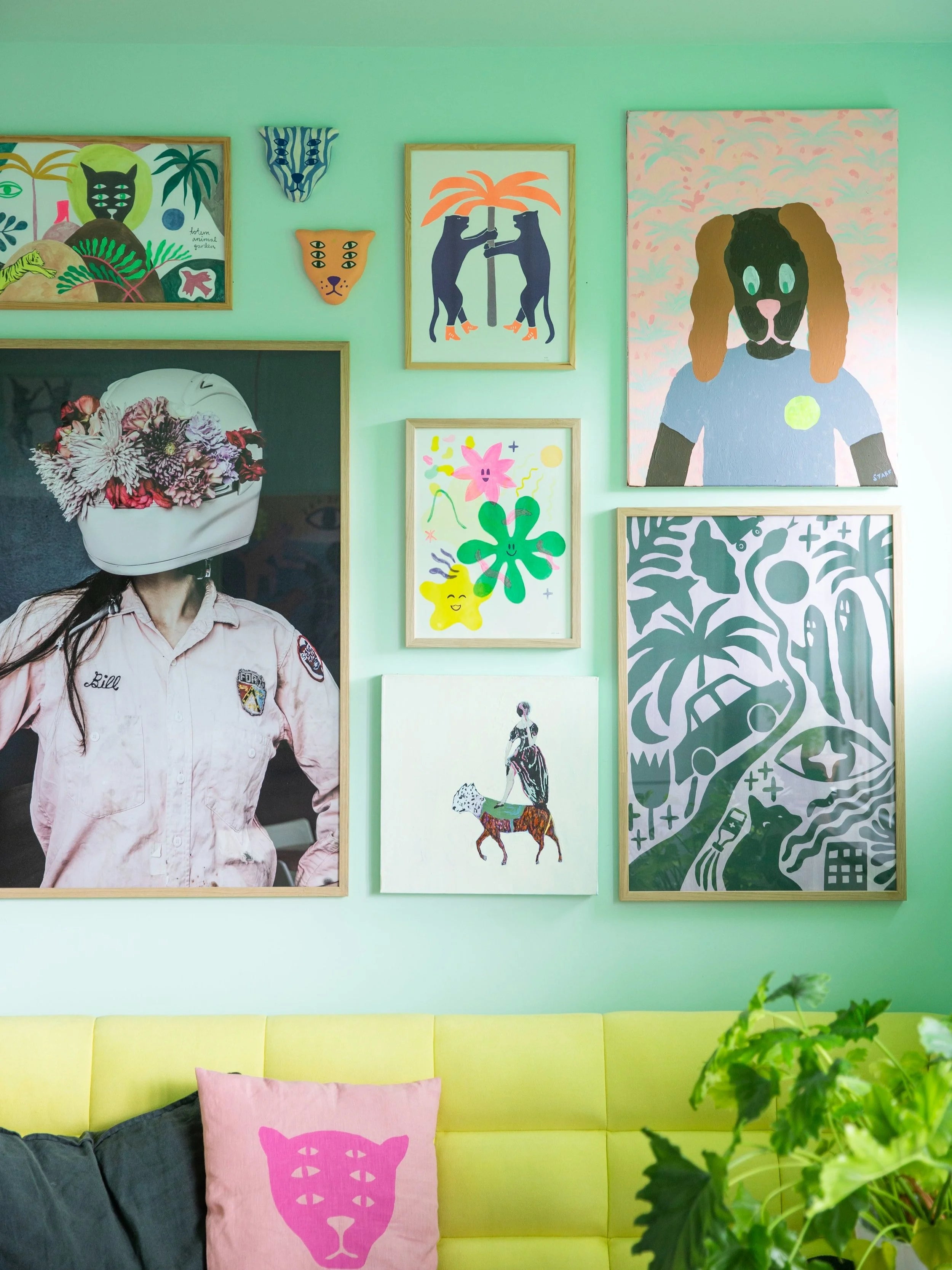 In full bloom / riso print