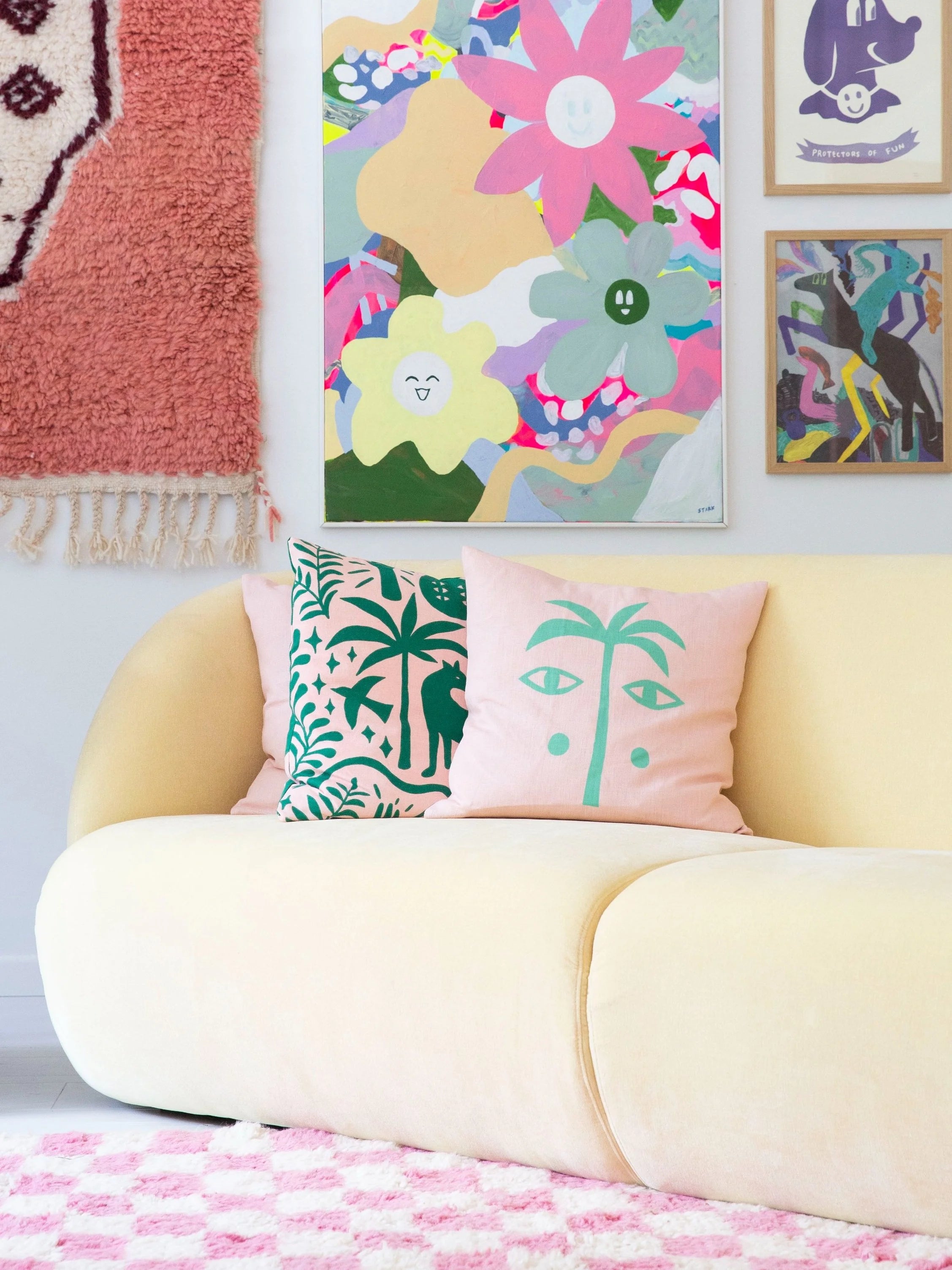 Palm Eye / cushion cover