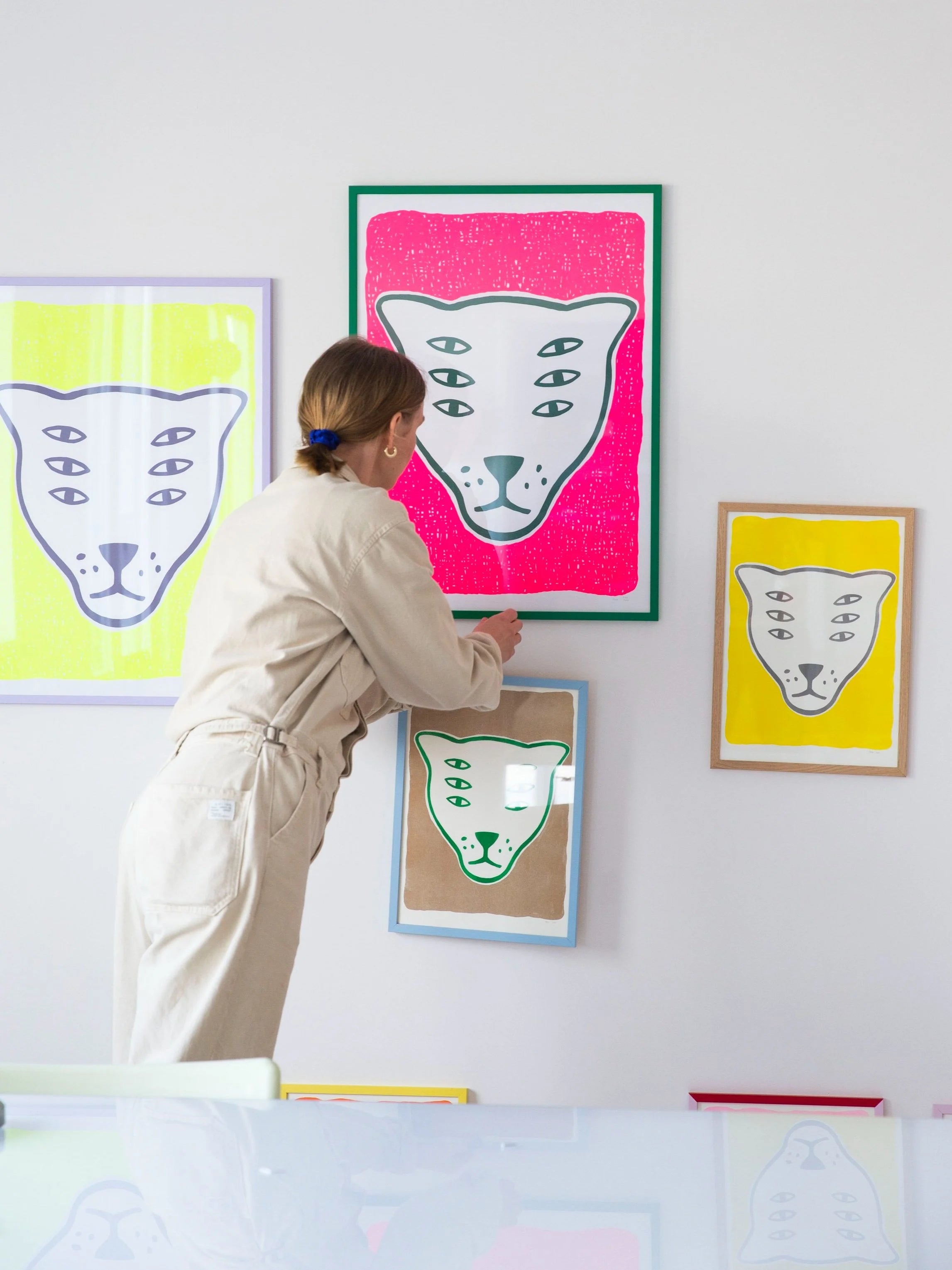The Protector / fluorescent pink / screenprint