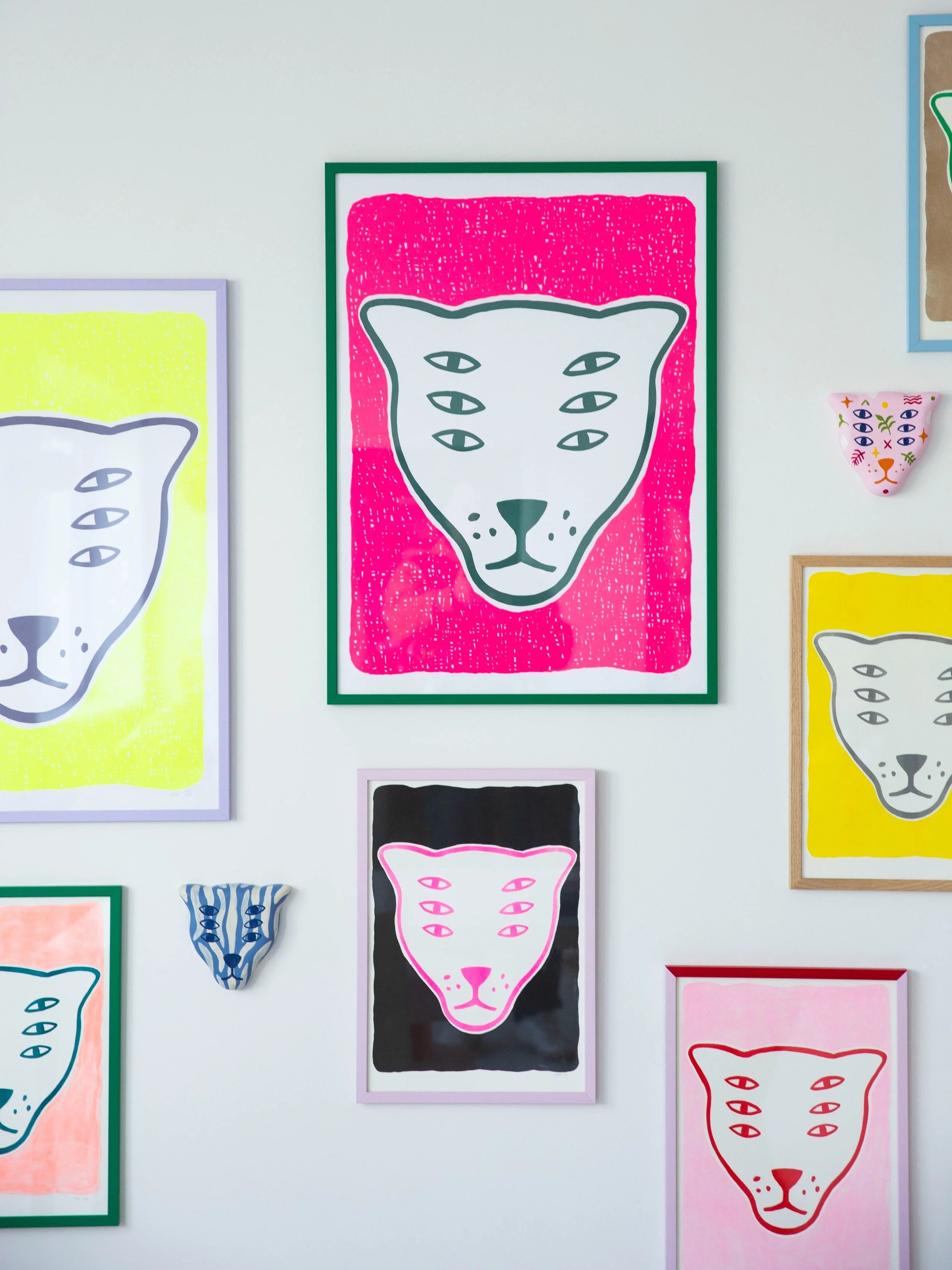 The Protector / fluorescent pink / screenprint