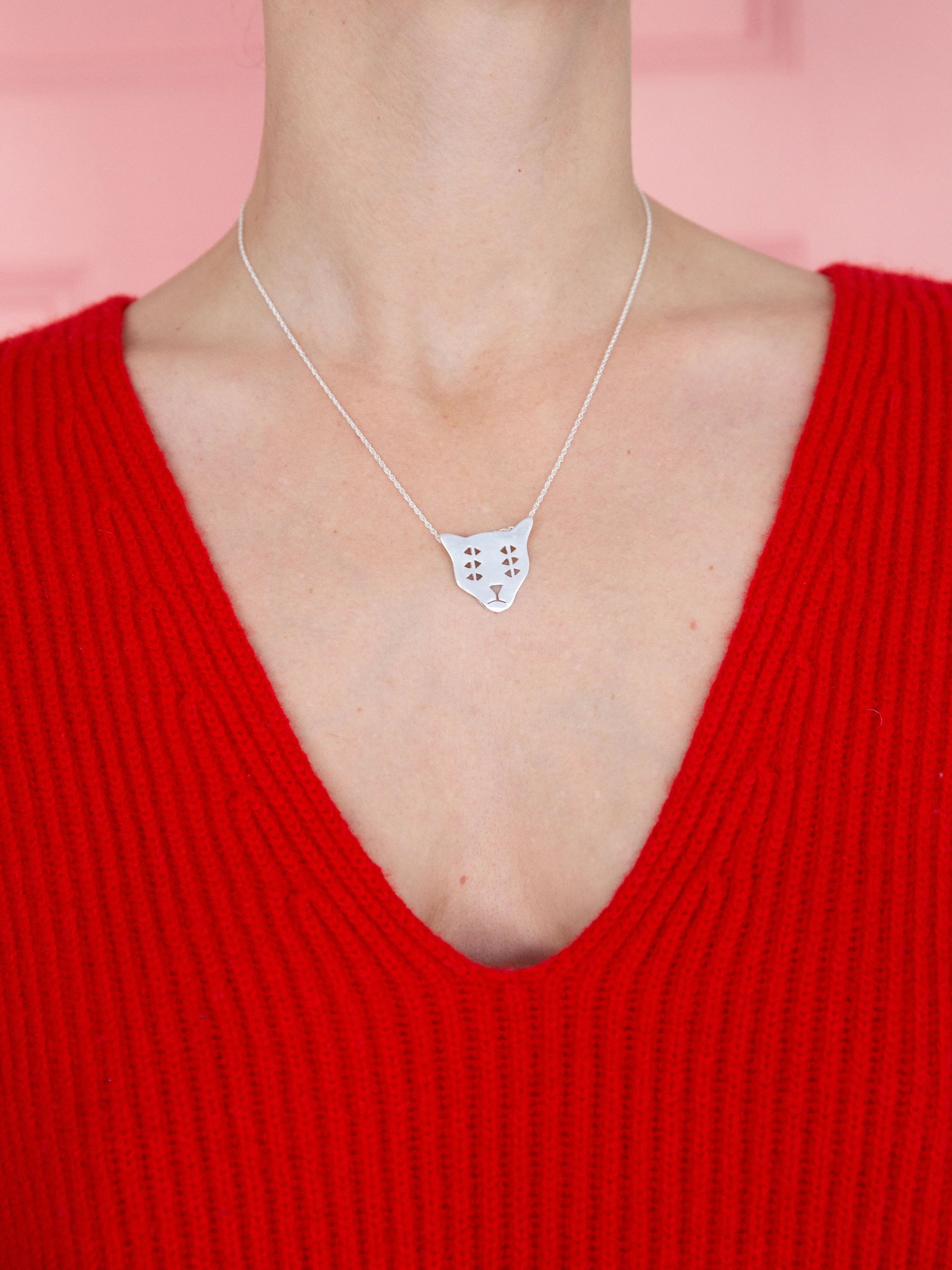The Protector silver necklace