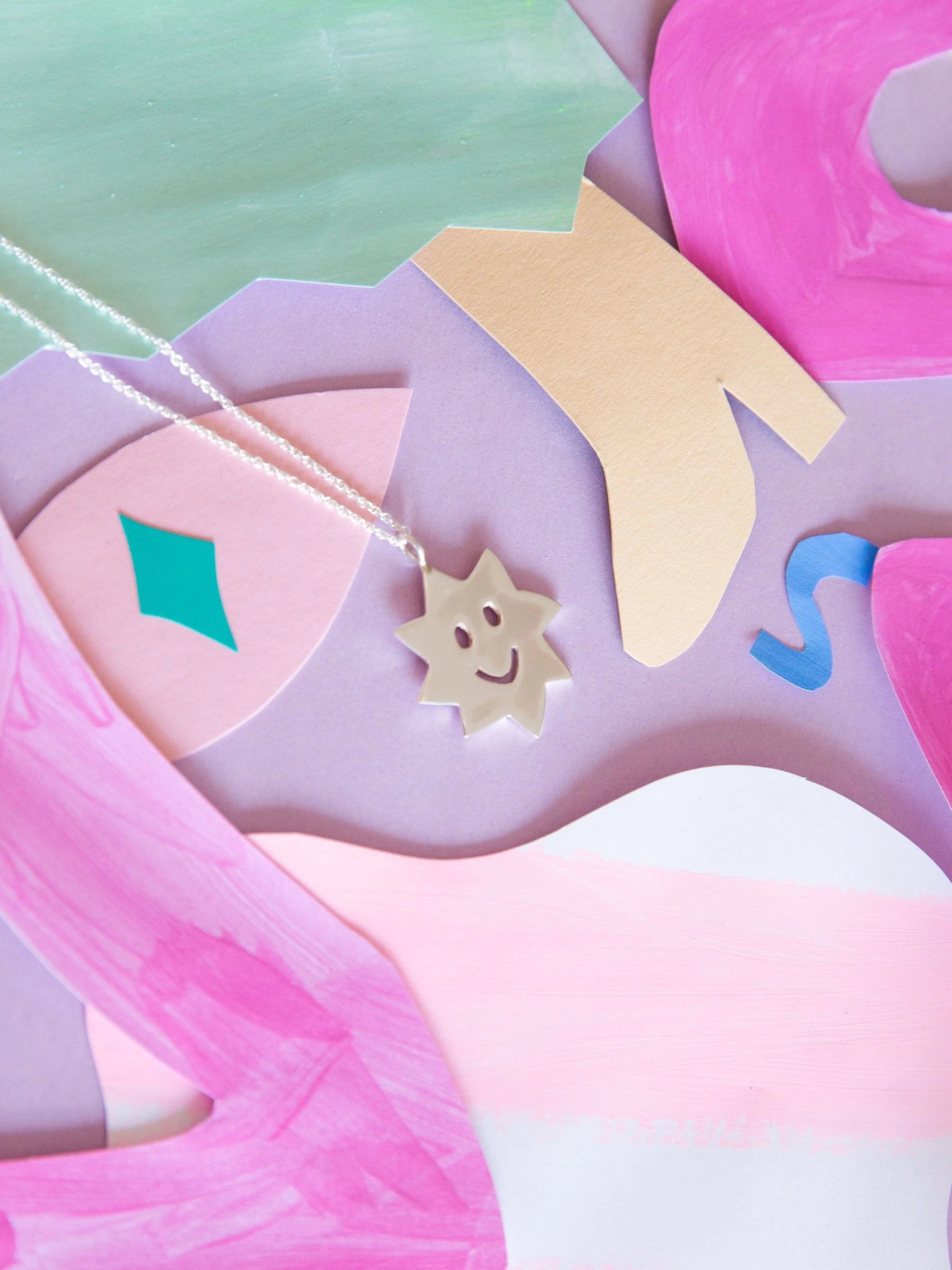 Boom Boom / silver necklace