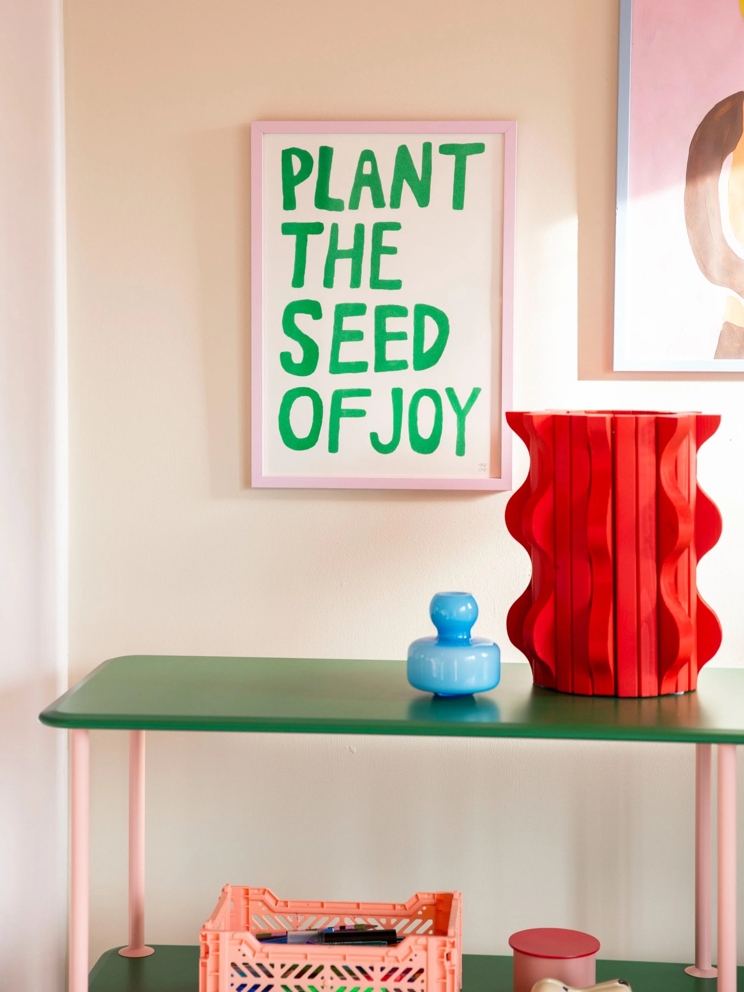 Plant the seed of joy / riso print A3