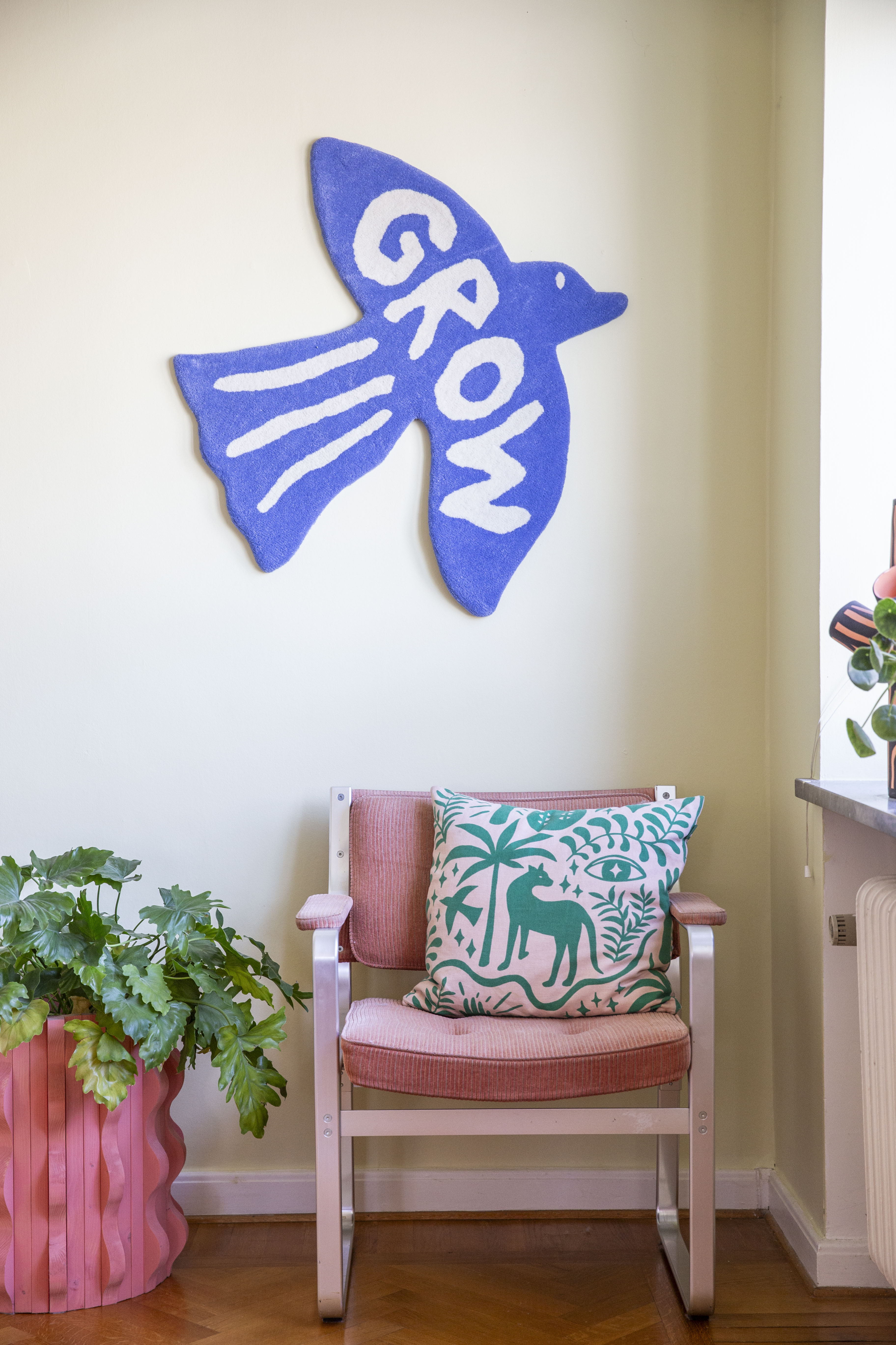 Grow Bird / tufted rug